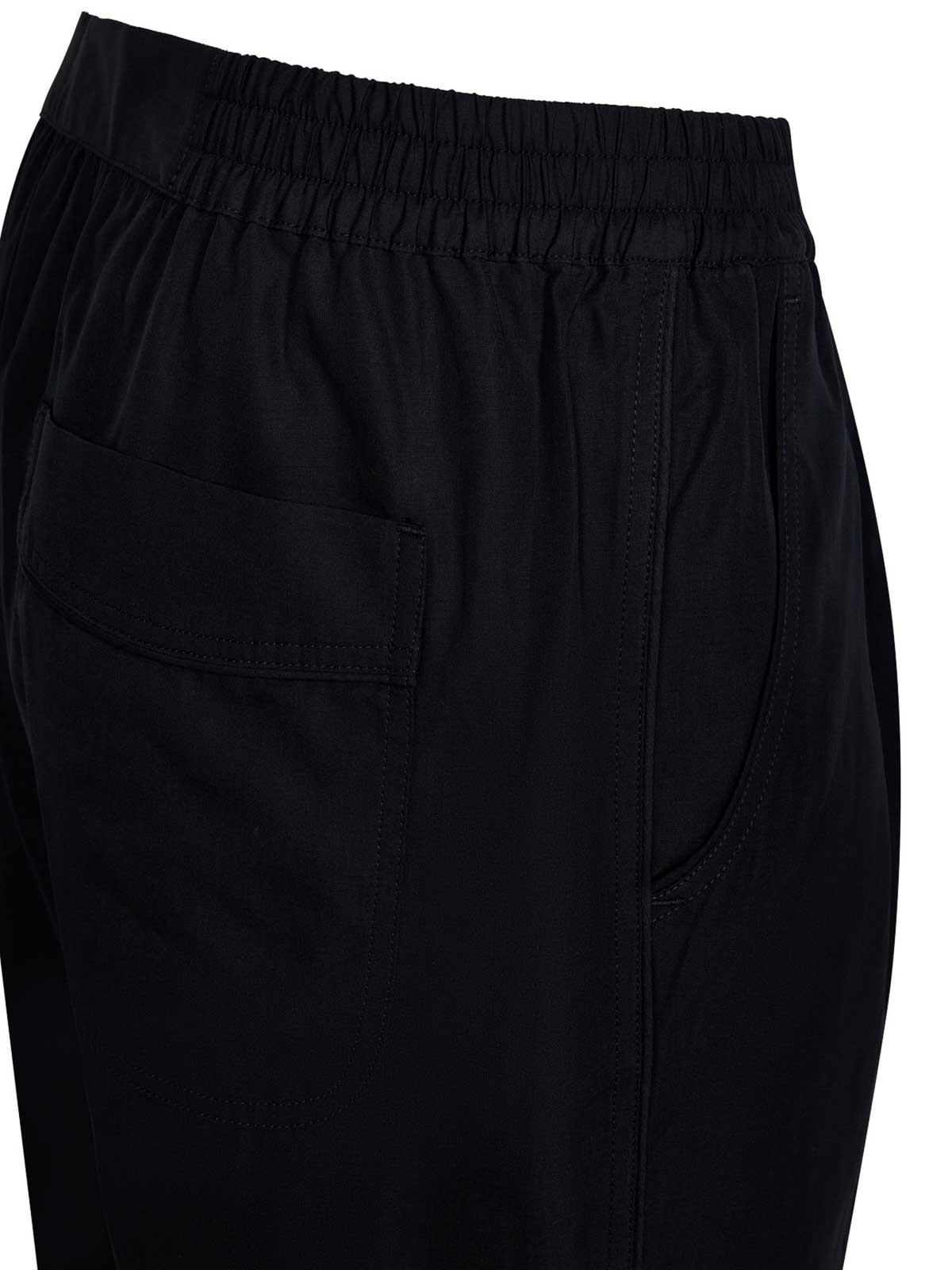 Black Cotton And Silk Double Pleat Trousers W SHP005FMC087S24LB999 (TOM FORD / パンツ ) | TOM FORD (トムフォード)(2)