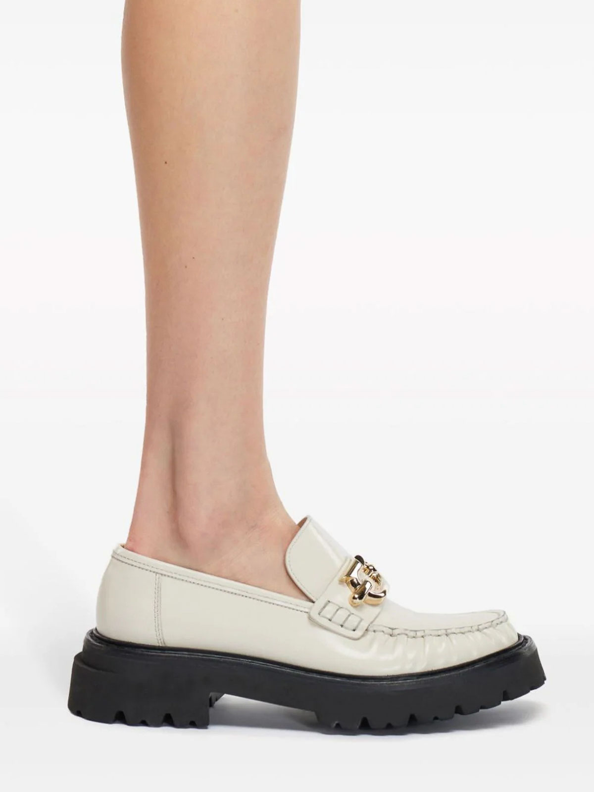 Gancini-Plaque Loafers 01G019763905MASCARPONE (FERRAGAMO / ローファー ) | FERRAGAMO (フェラガモ)(3)