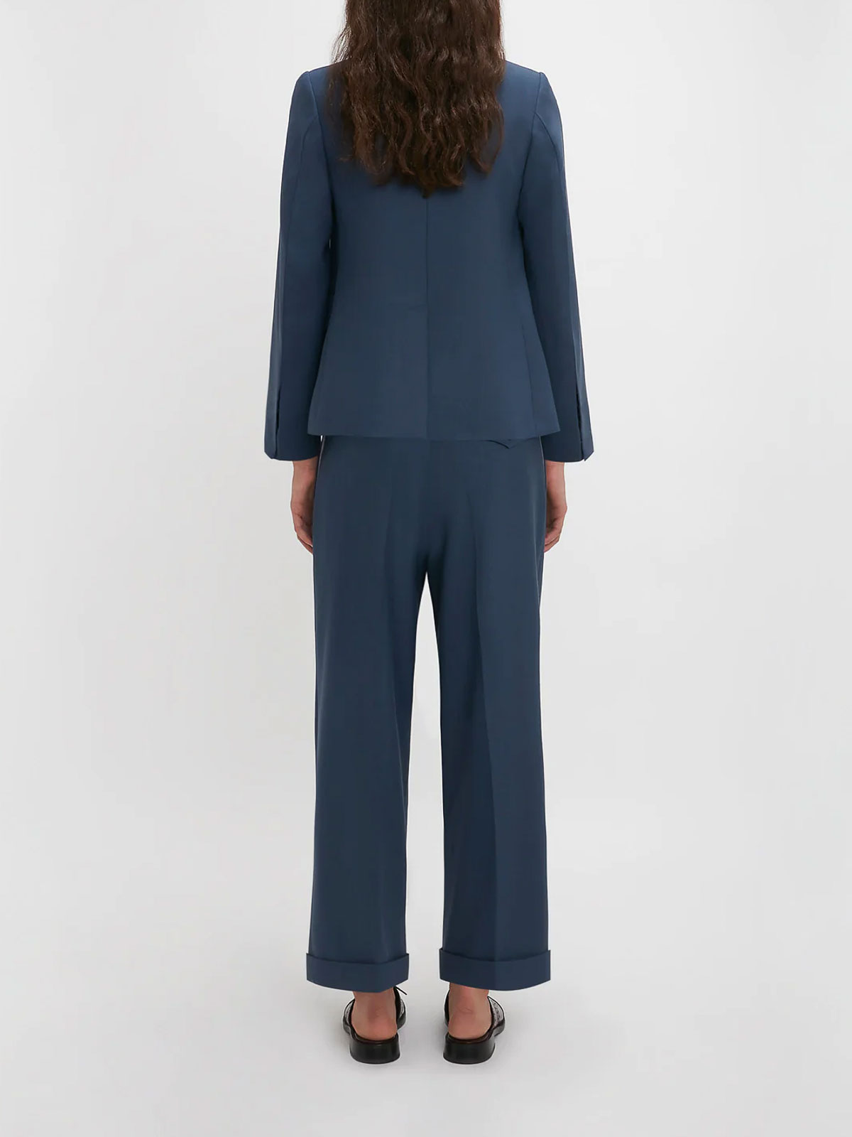 Double Breasted Jacket In Heritage Blue 1224WJK005381A8803 (VICTORIA BECKHAM / ブレザー・ジャケット ) | VICTORIA BECKHAM (ヴィクトリア ベッカム)(2)