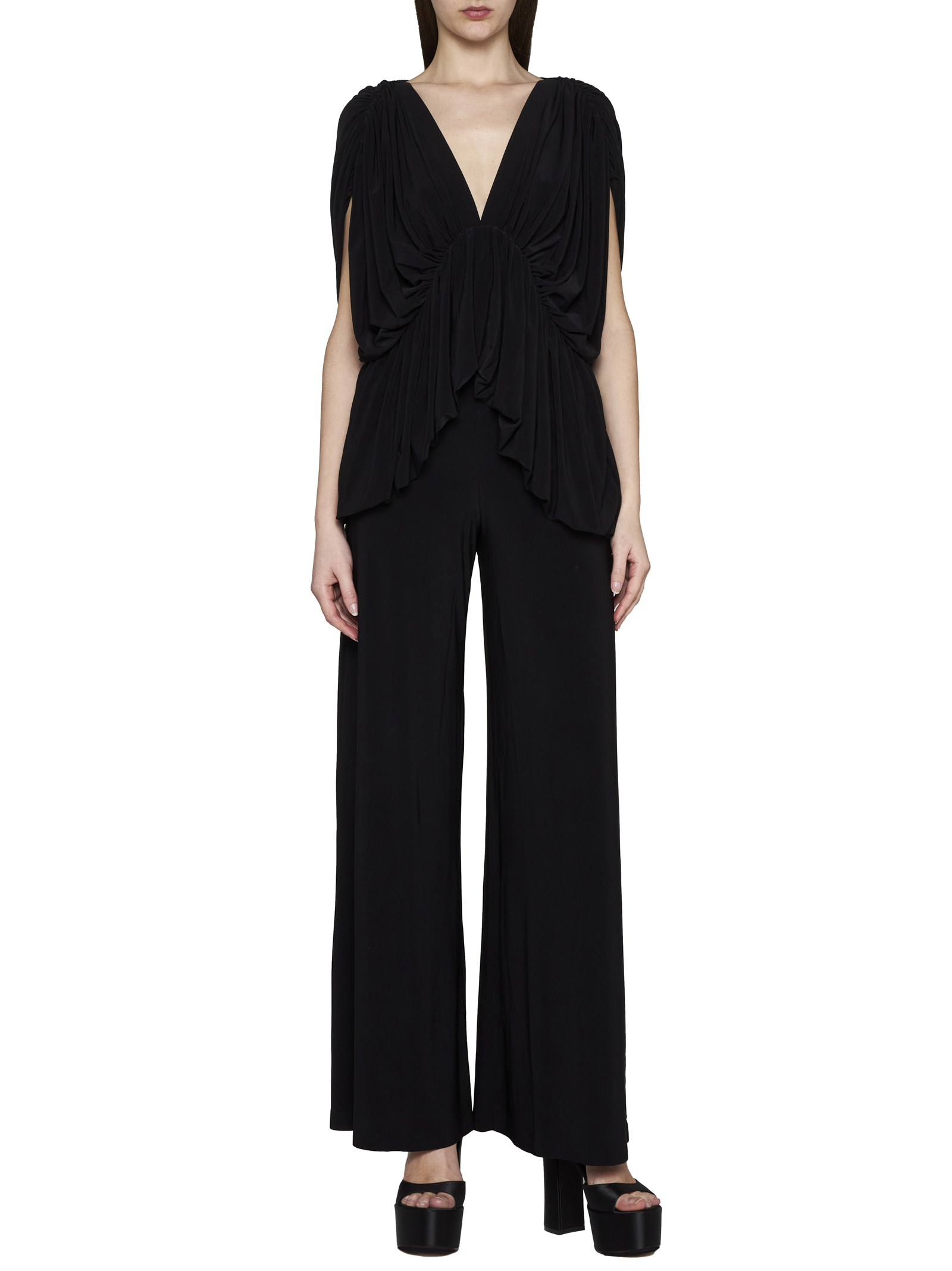 Norma Kamali Trousers Black KK2277PL112001BLACK (NORMA KAMALI / パンツ ) | NORMA KAMALI (ノーマカマリ)(2)