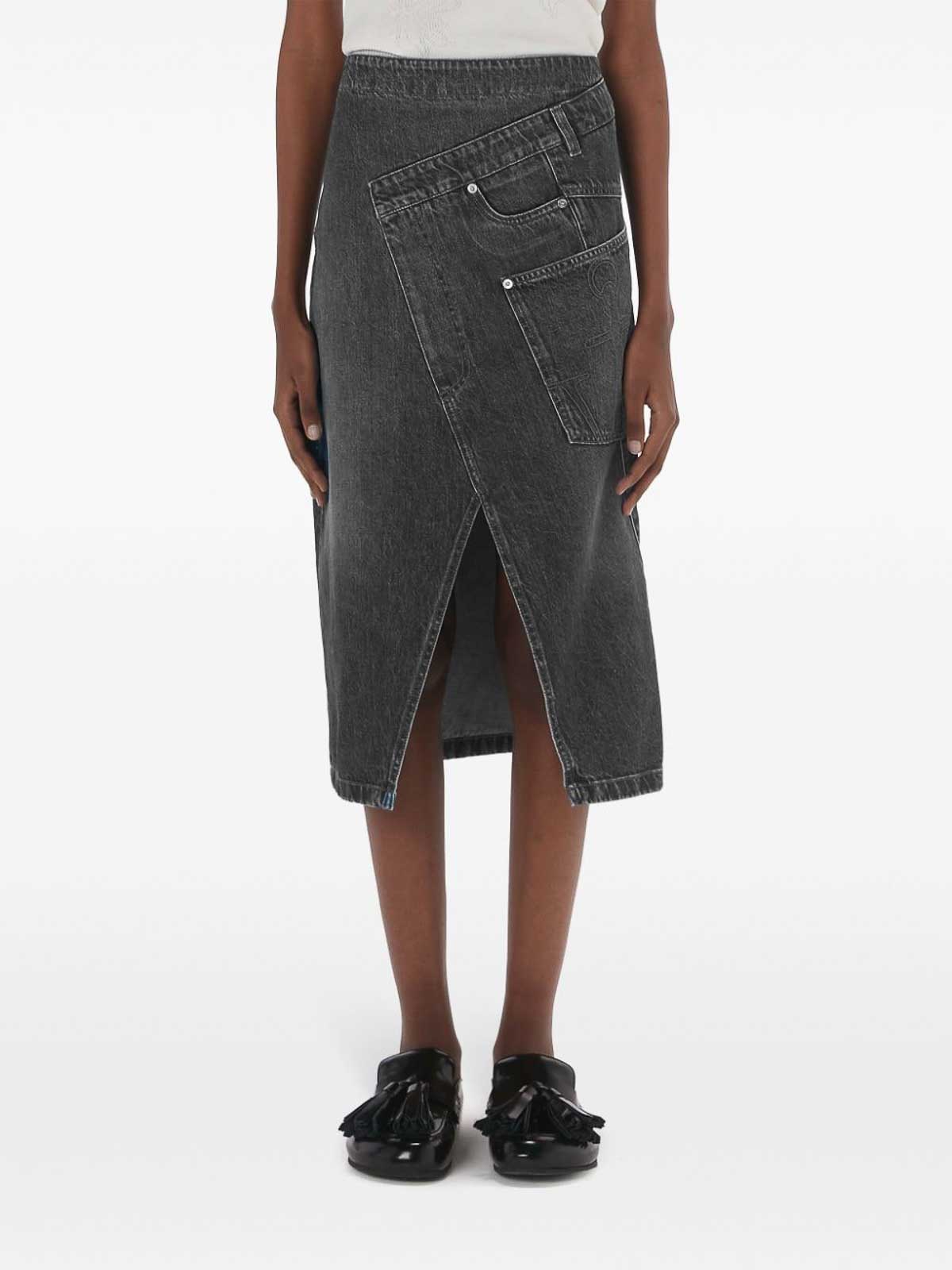 Twisted Denim Midi Skirt DK0023PG1195929 (JW Anderson / スカート ) | JW Anderson (ジェイダブリュー アンダーソン)(2)