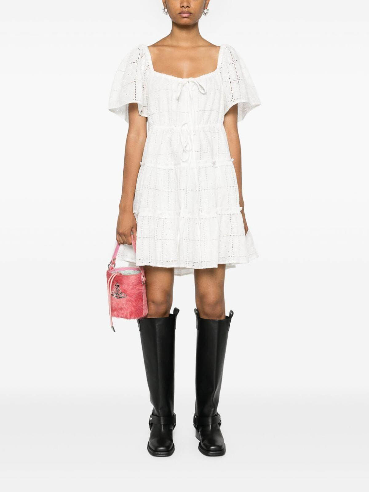 Light Broderie Anglaise Layer Dress F9332135 (GANNI / ワンピース・ドレス・オールインワン ) | GANNI (ガニー)(4)
