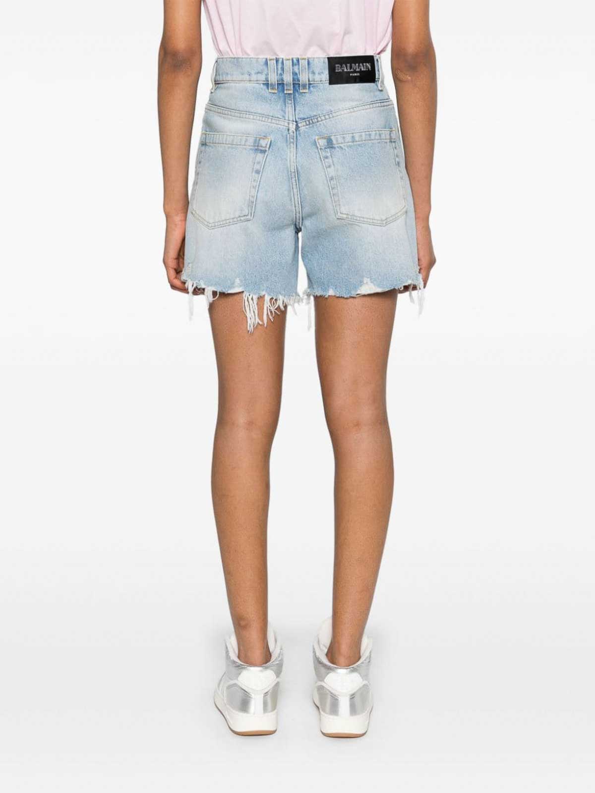Rise Denim Shorts DF1MA121DE536FC (Balmain / ショートパンツ ) | Balmain (バルマン)(1)