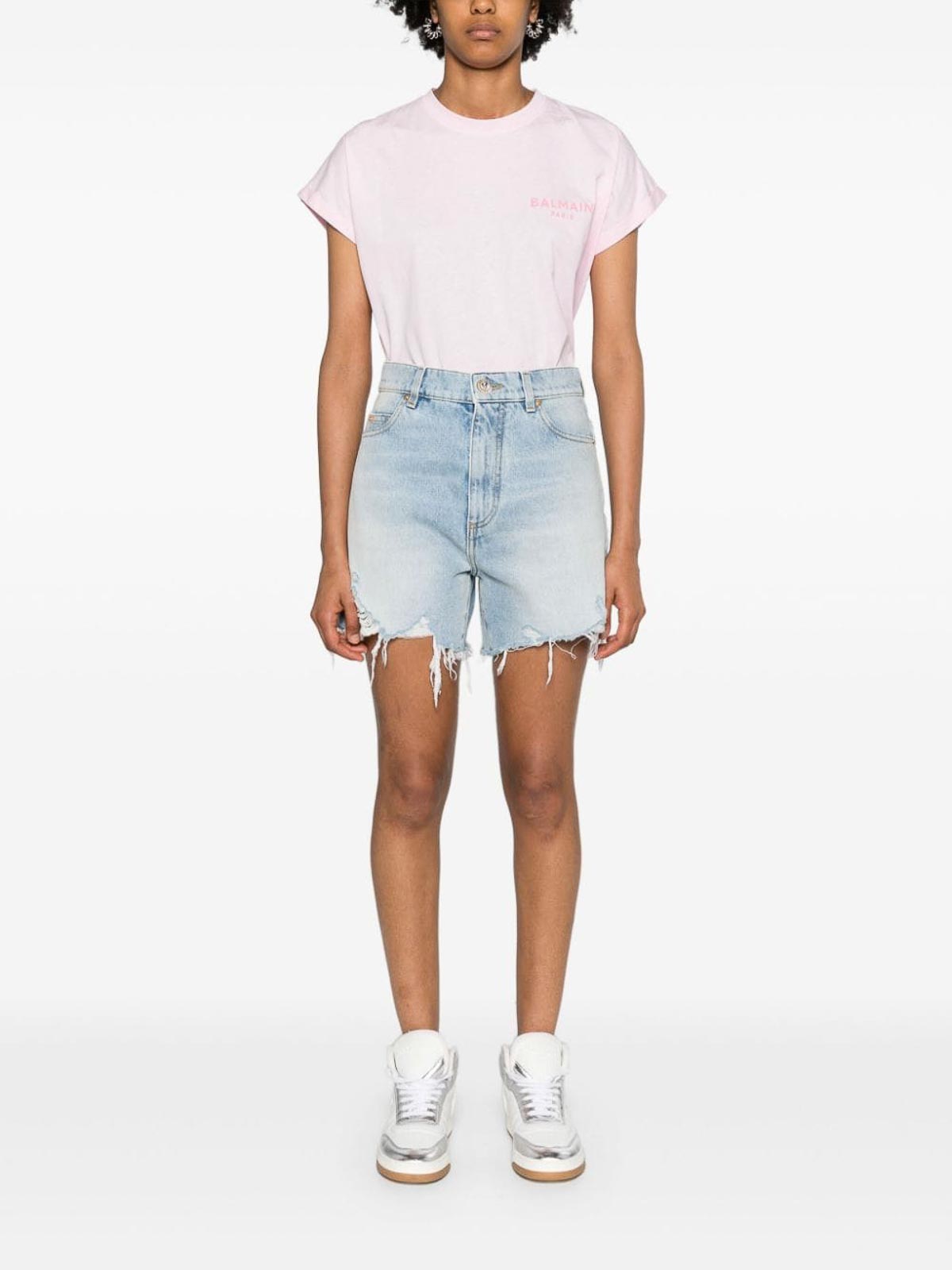 Rise Denim Shorts DF1MA121DE536FC (Balmain / ショートパンツ ) | Balmain (バルマン)(4)