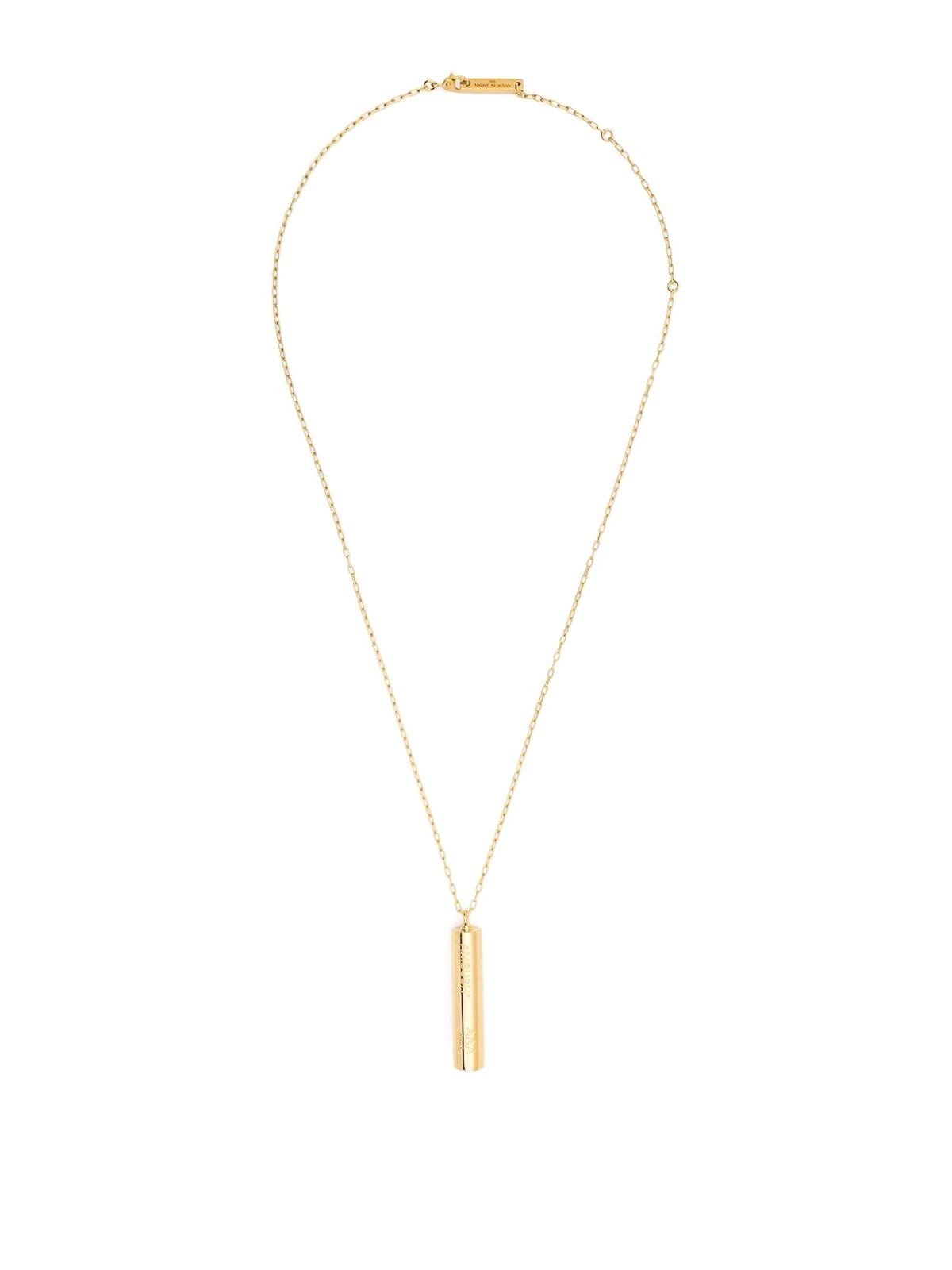Gold Necklace With Pendant With Engraved Logo BMOB085F21SIL0017600 (AMBUSH / ネックレス ) | AMBUSH (アンブッシュ)