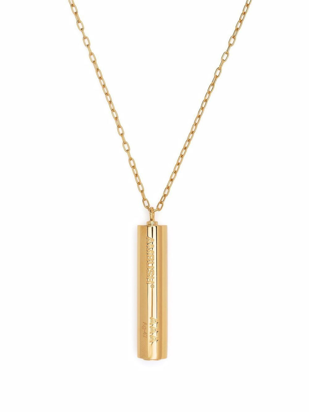 Gold Necklace With Pendant With Engraved Logo BMOB085F21SIL0017600 (AMBUSH / ネックレス ) | AMBUSH (アンブッシュ)(1)
