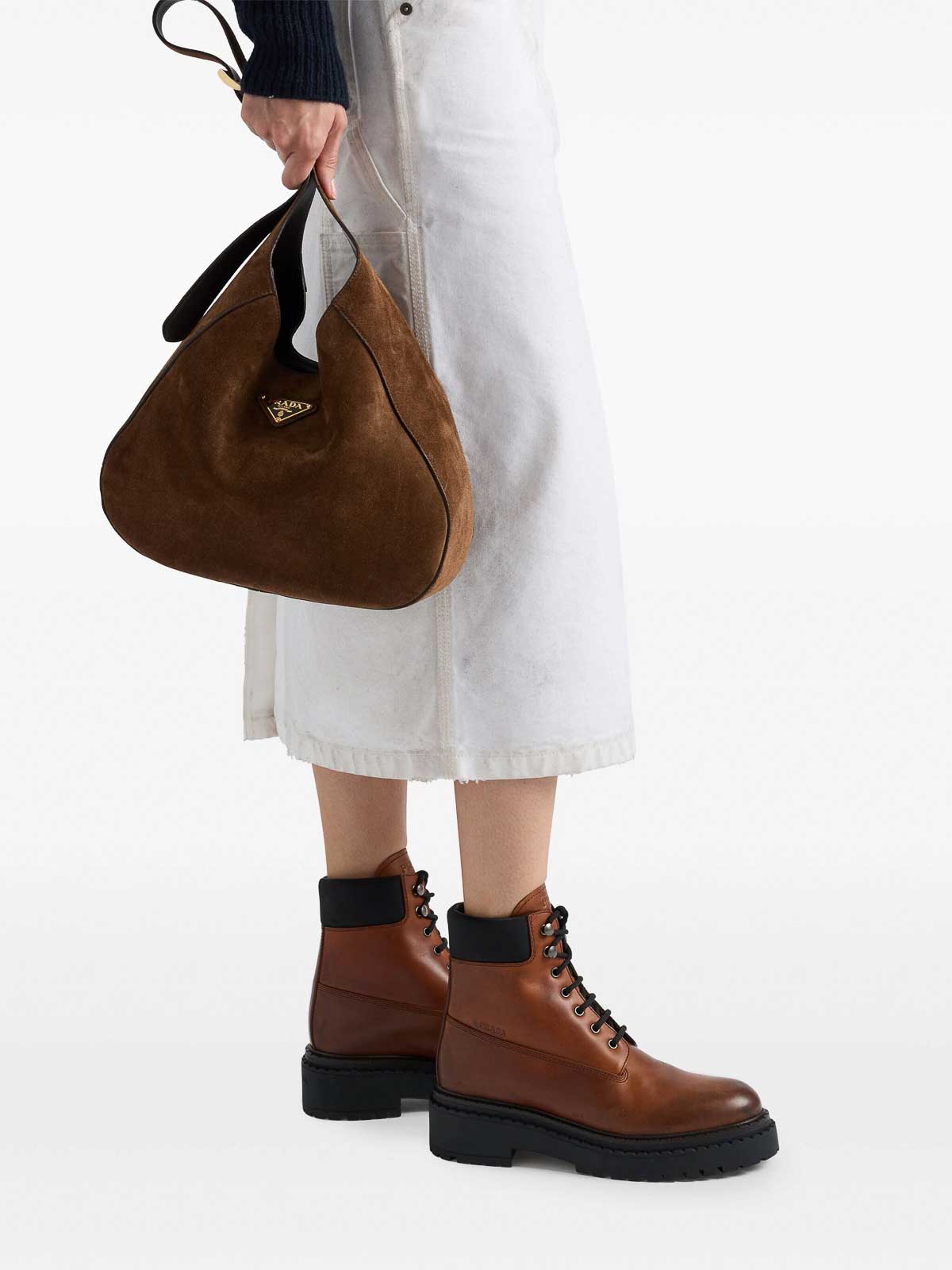 Leather And Re-Nylon Booties 1T704NFG0553LPPF0046 (Prada / ブーツ ) | Prada (プラダ)(6)