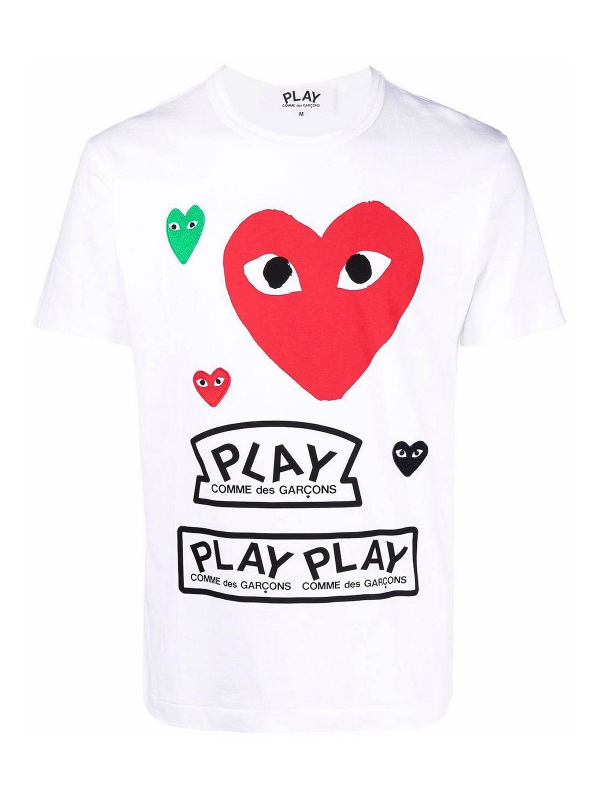 Front Logo T-Shirt AXT280051WHITE (PLAY Comme Des Garçons / Tシャツ・カットソー ) | PLAY Comme Des Garçons (プレイ コムデギャルソン)