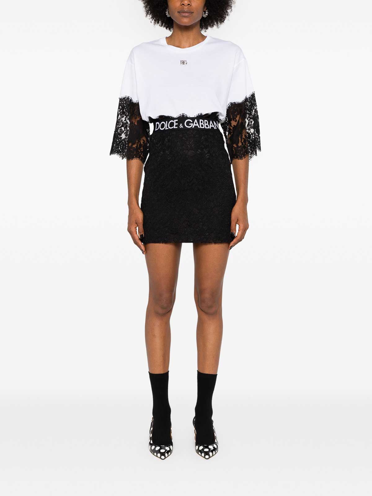Lace Miniskirt F4CNKTFLRFFN0000 (Dolce & Gabbana / スカート ) | Dolce & Gabbana (ドルチェガッバーナ)(3)