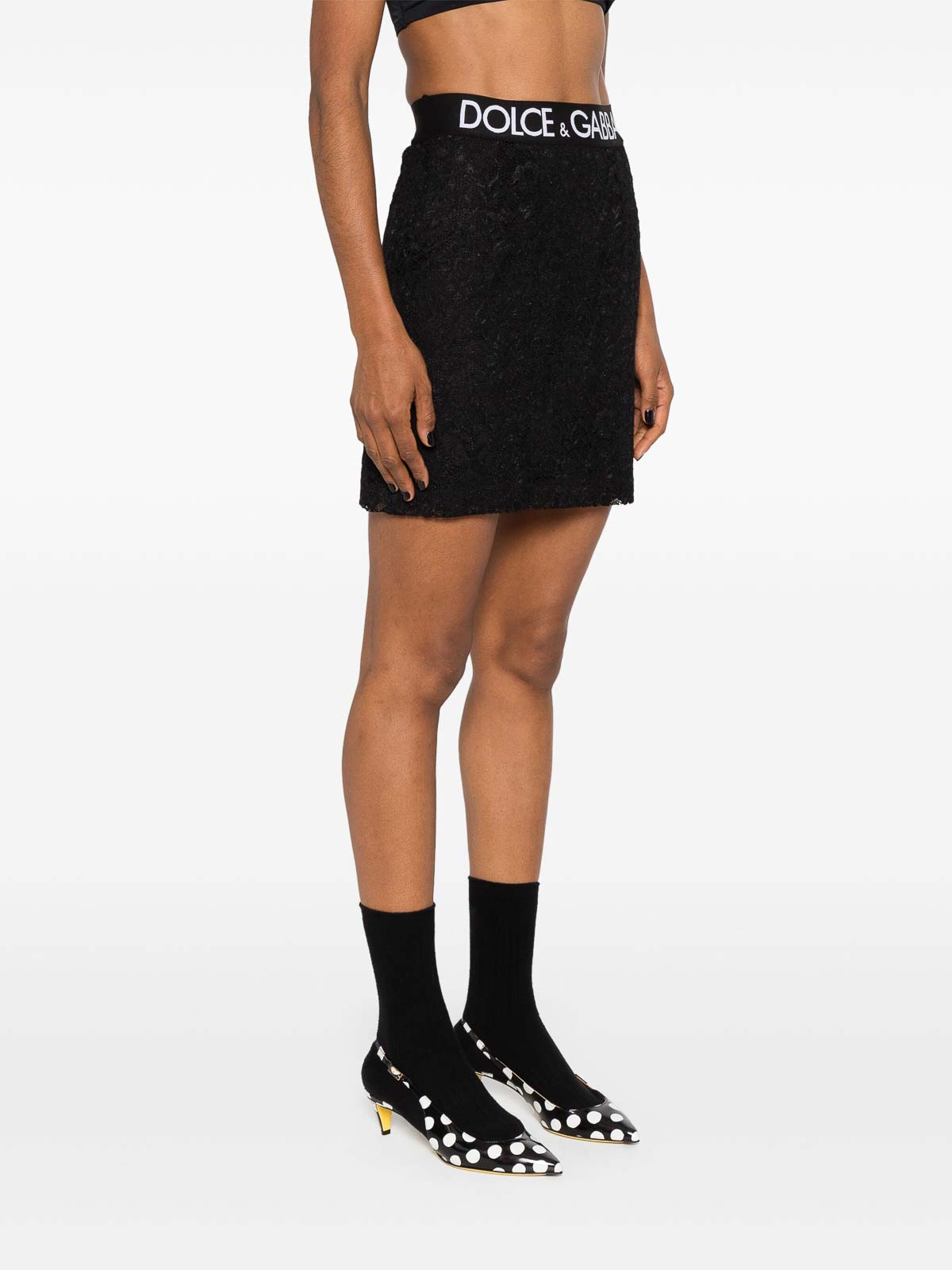 Lace Miniskirt F4CNKTFLRFFN0000 (Dolce & Gabbana / スカート ) | Dolce & Gabbana (ドルチェガッバーナ)(4)