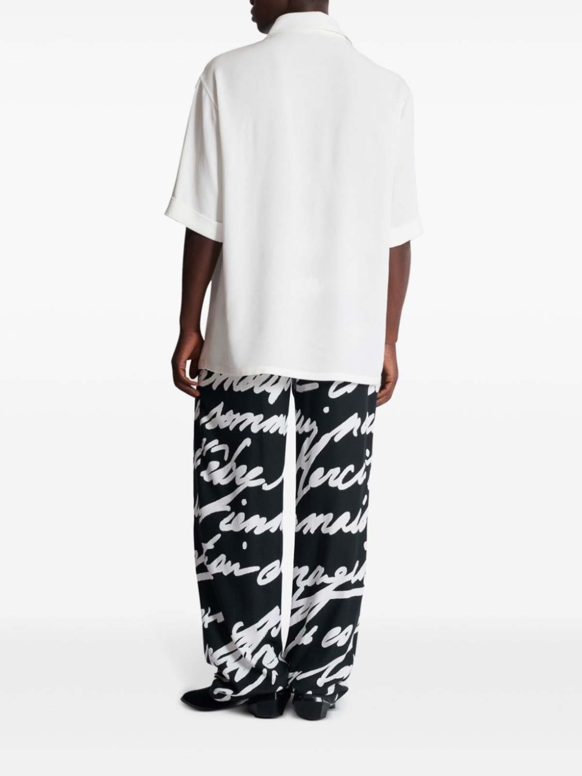 Love Letter Emb Top W/ Shirt Collar White EH1AM055VB000FA (Balmain / シャツ・ブラウス ) | Balmain (バルマン)(3)