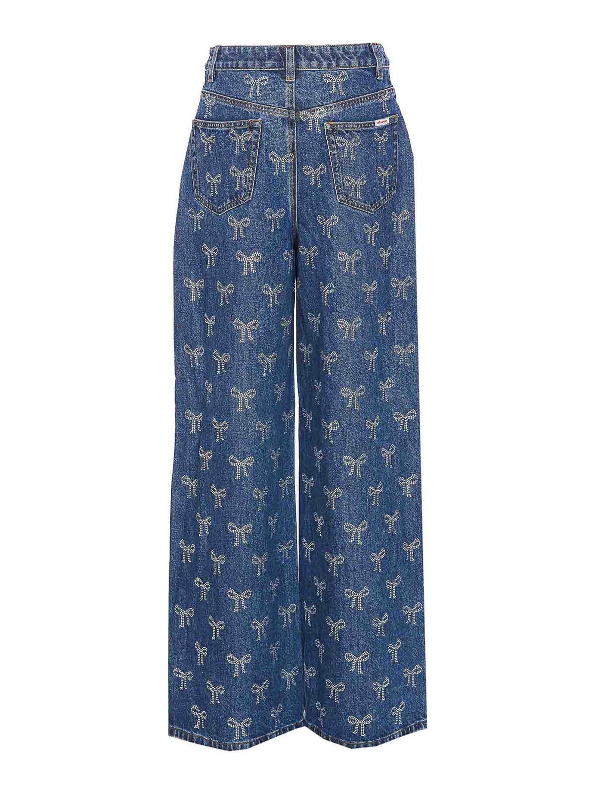 Rhinestone Bow Denim Jeans 812PBLUE (self-portrait / ジーンズ ) | self-portrait (セルフ・ポートレイト)(1)