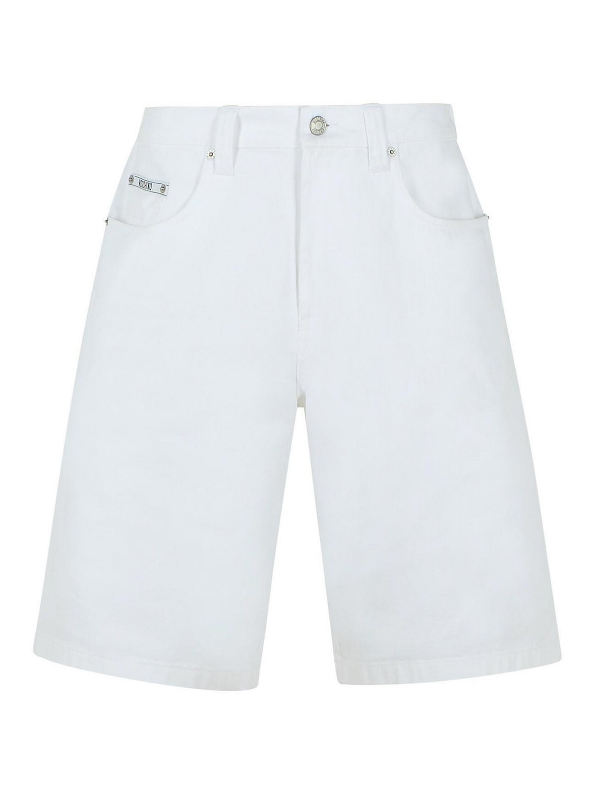 White Cotton Bermuda Shorts 034102270001 (MOSCHINO / ショートパンツ ) | MOSCHINO (モスキーノ)