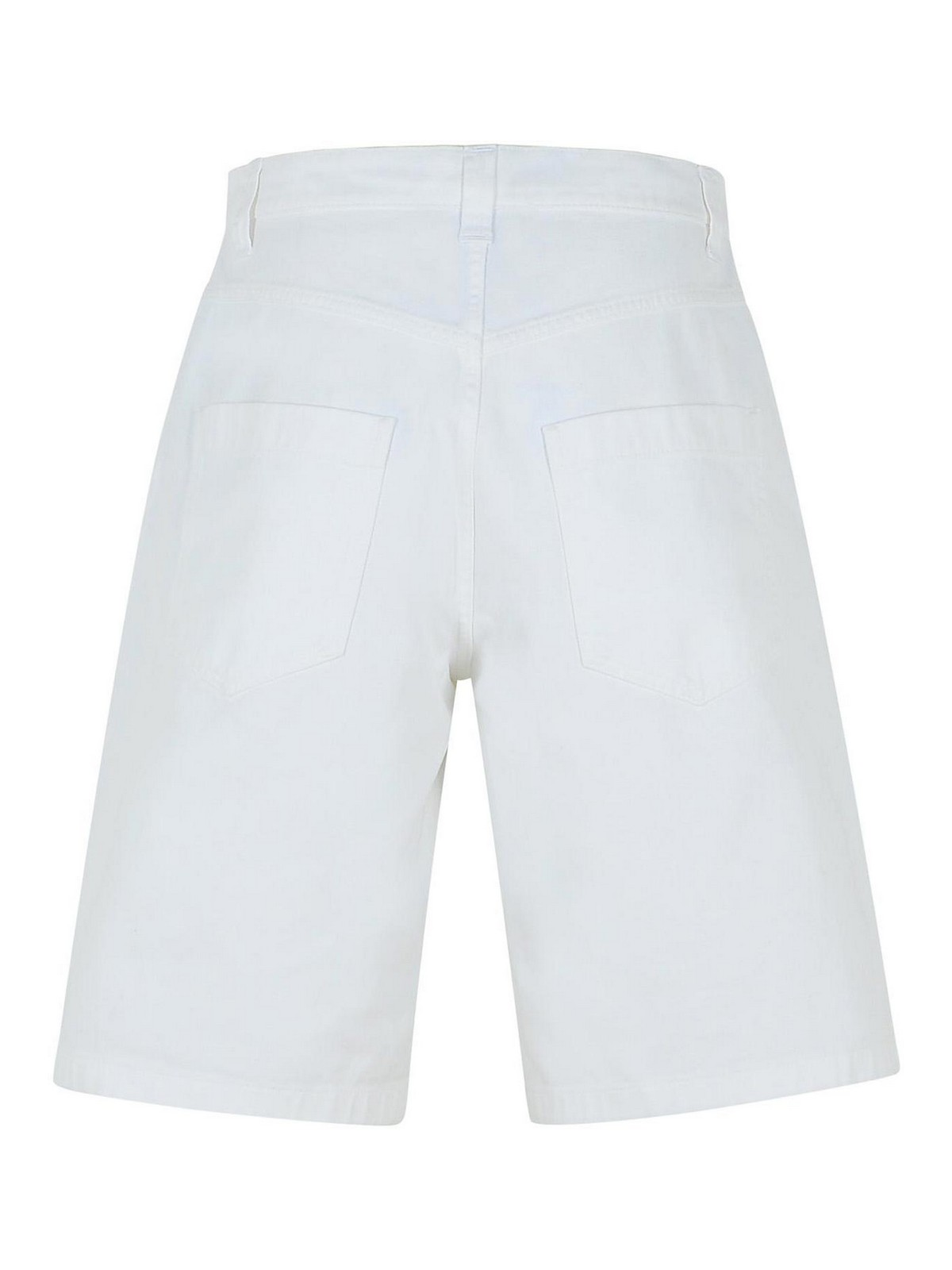 White Cotton Bermuda Shorts 034102270001 (MOSCHINO / ショートパンツ ) | MOSCHINO (モスキーノ)(1)