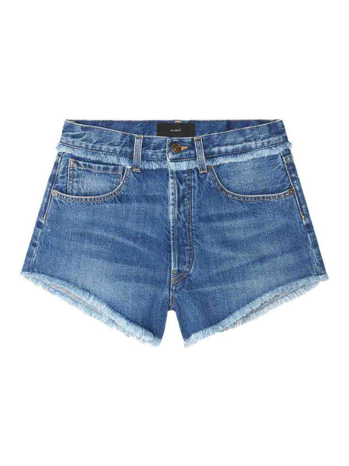 Fringed Denim Shorts LWYC009R25DEN0024700 (ALANUI / ショートパンツ ) | ALANUI (アラヌイ)