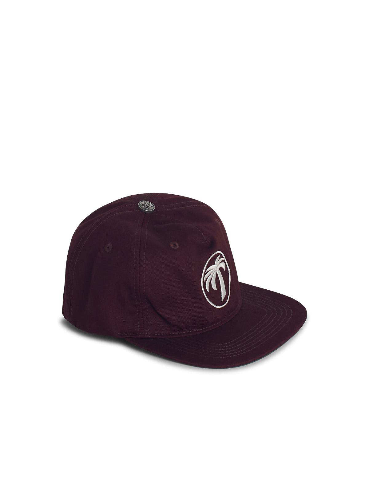 Oval Burgundy Cotton Cap PMLB10CS25FAB0012803 (Palm Angels / 帽子 ) | Palm Angels (パームエンジェルス)(1)