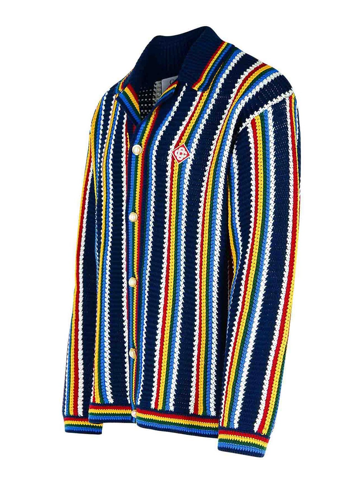 Crochet Multicolor Cotton Cardigan MPS25KW83601 (Casablanca / ニット・セーター・カーディガン ) | Casablanca (カサブランカ)(2)