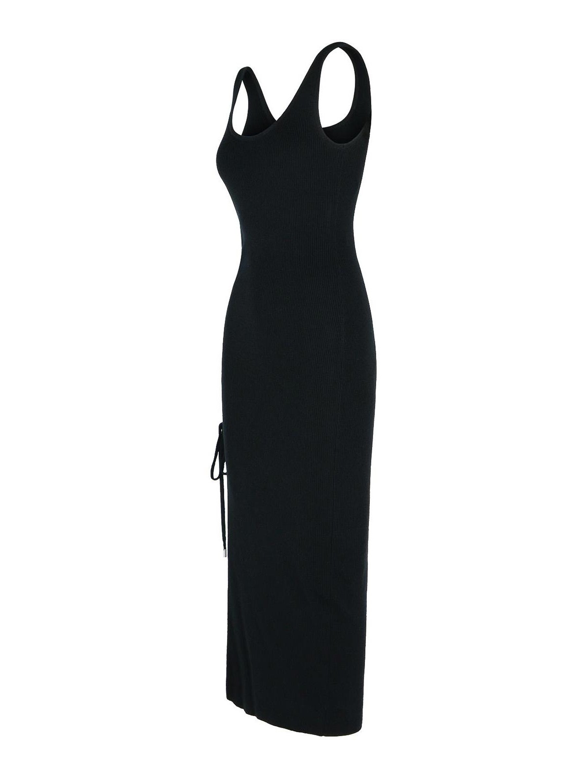 Ruched Black Wool Blend Dress MR582UH4VR001 (MICHAEL KORS / ワンピース・ドレス・オールインワン ) | MICHAEL KORS (マイケル・コース)(2)
