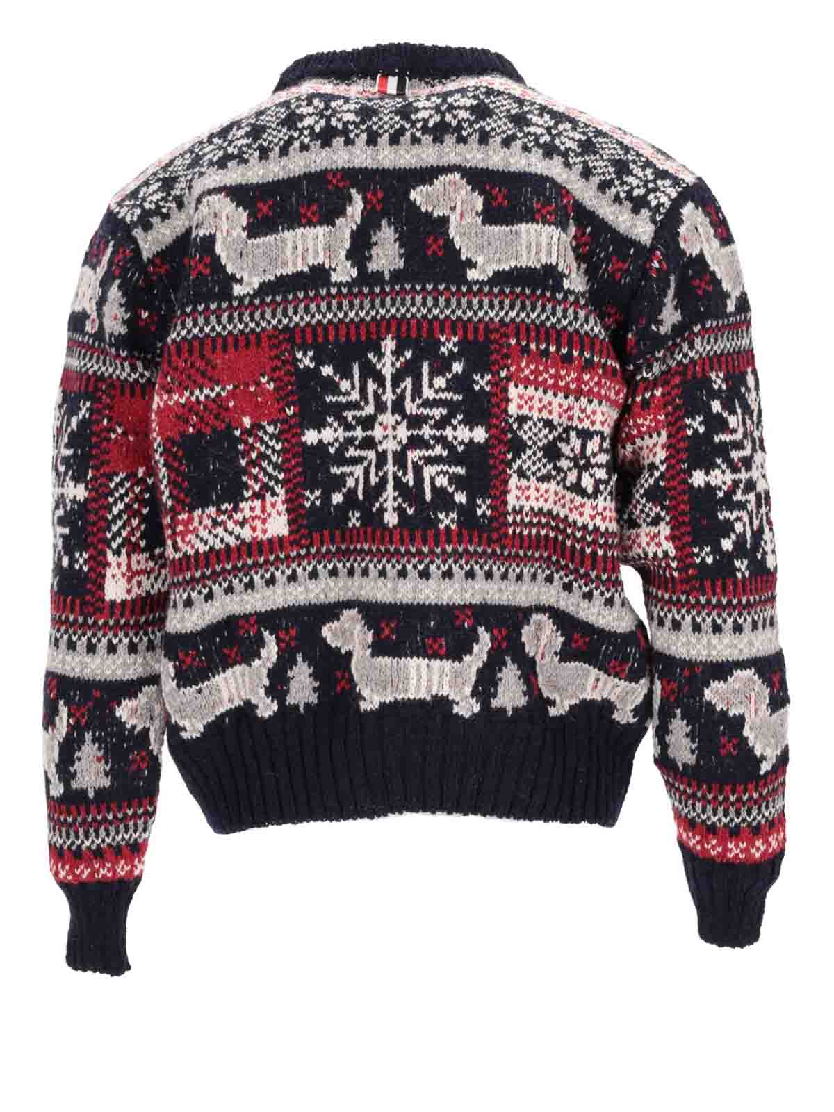 Holiday Hector rew Neck Pullover MKA532AY1032415 (Thom Browne / ニット・セーター・カーディガン ) | Thom Browne (トム・ブラウン)(2)