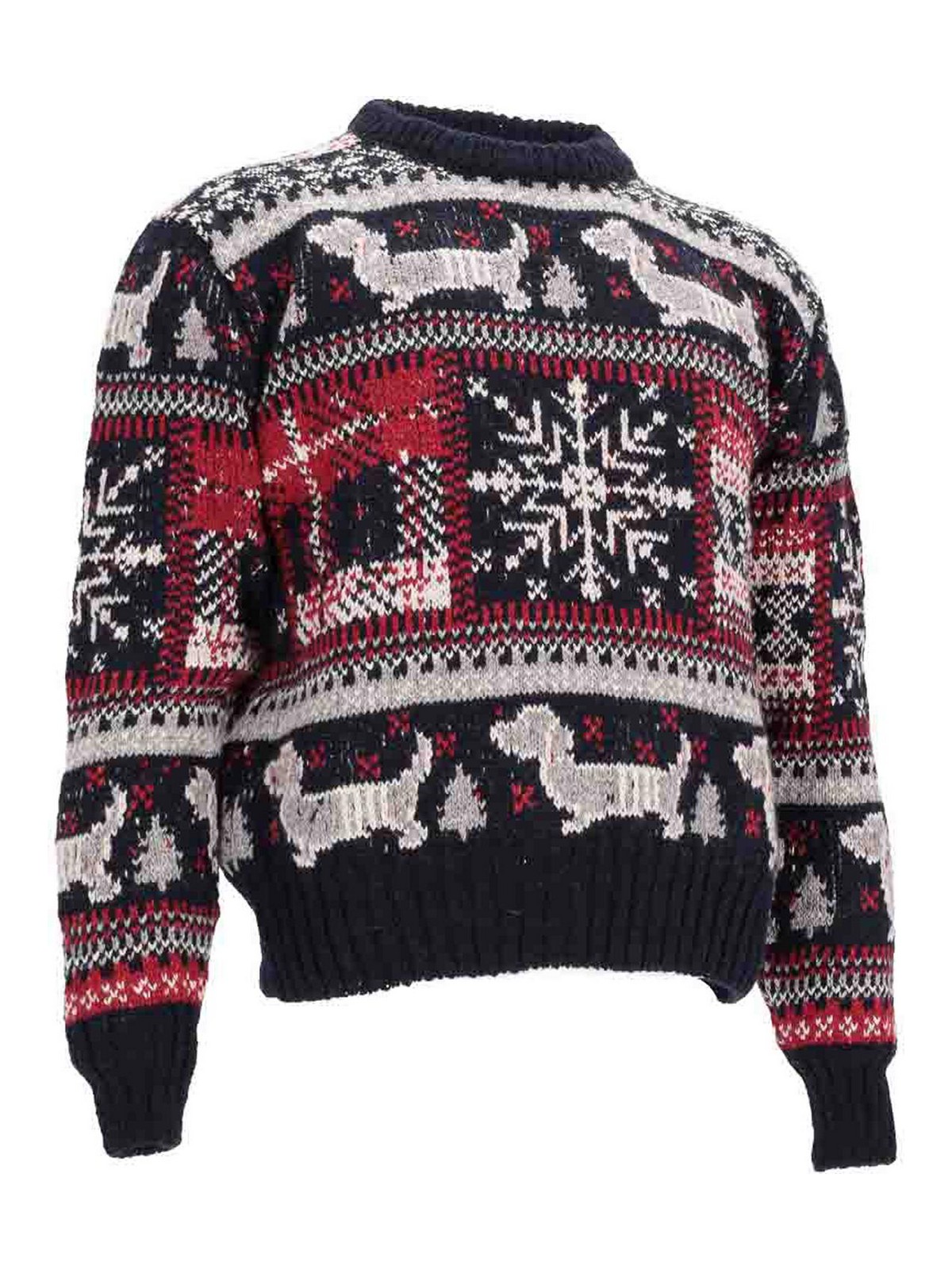 Holiday Hector rew Neck Pullover MKA532AY1032415 (Thom Browne / ニット・セーター・カーディガン ) | Thom Browne (トム・ブラウン)(3)