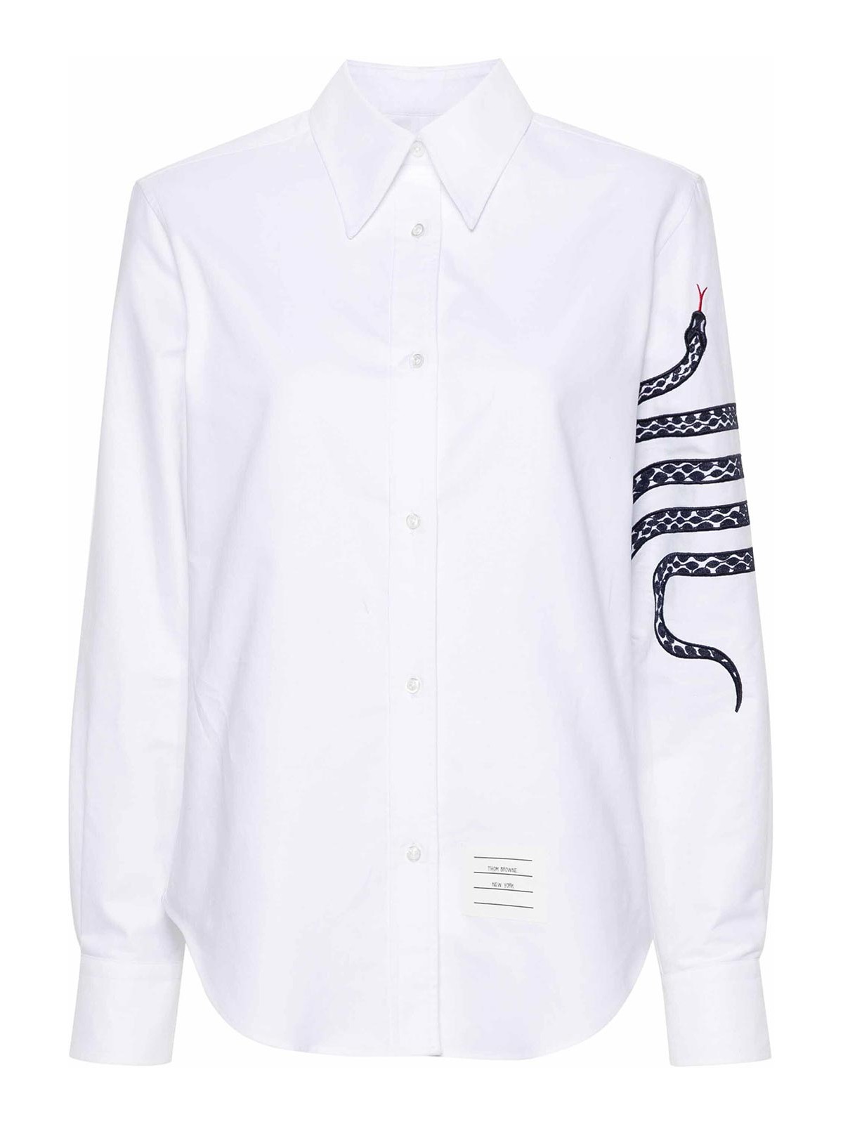 Snake 4-Bar Cotton Shirt FLL162EE1187100 (Thom Browne / シャツ・ブラウス ) | Thom Browne (トム・ブラウン)