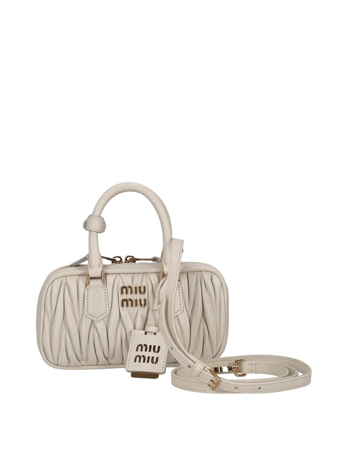 Arcadie Matelass Nappa Leather Mini-Bag 5BP088VOOOAN88F0009 (MIU MIU / ハンドバッグ・ショルダーバッグ ) | MIU MIU (ミュウミュウ)