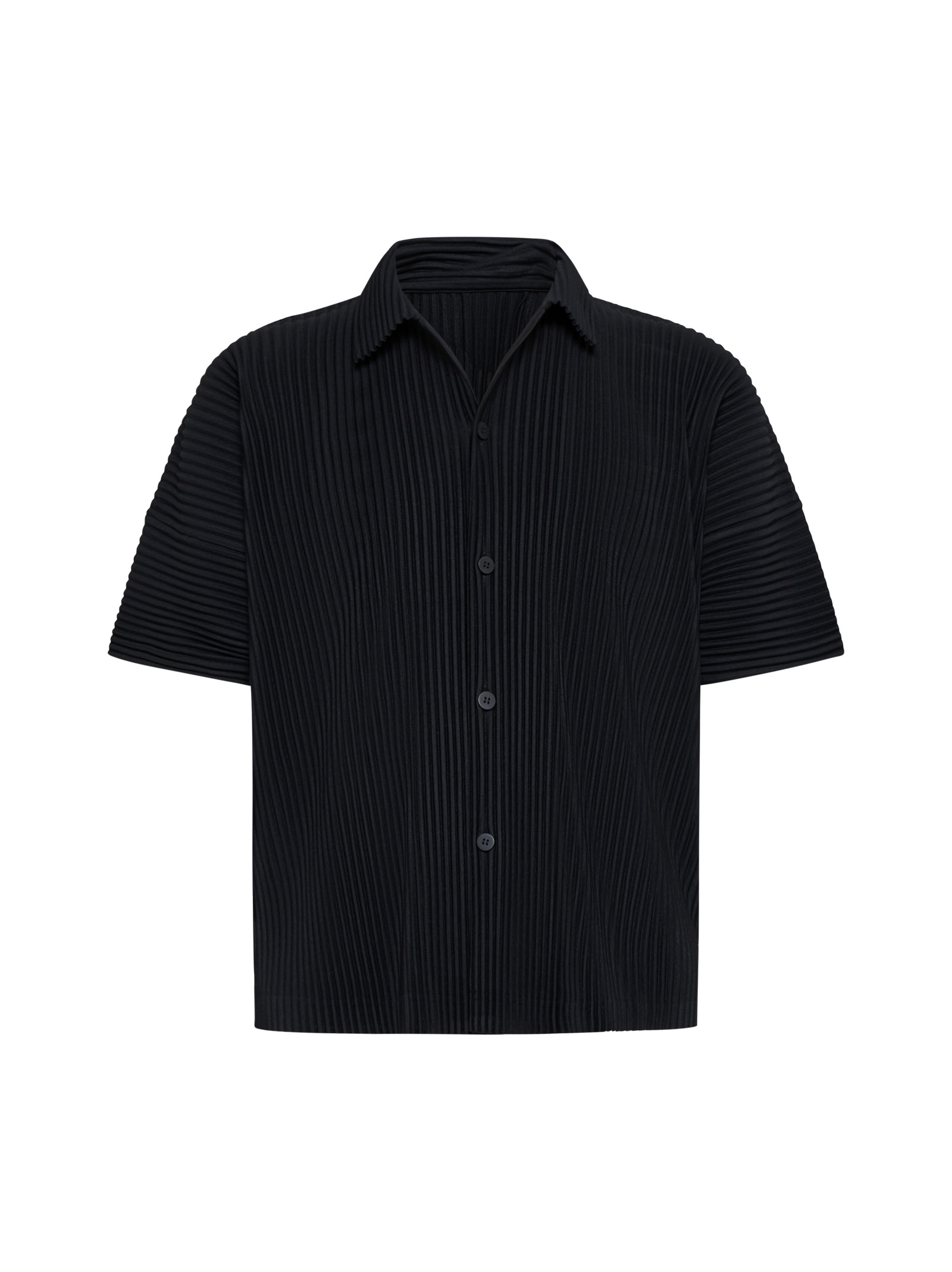 HOMME PLISSE ISSEY MIYAKE Shirts Black HP48JJ10215 (HOMME PLISSÉ ISSEY MIYAKE / シャツ・ブラウス ) | HOMME PLISSÉ ISSEY MIYAKE (オムプリッセ イッセイ ミヤケ)