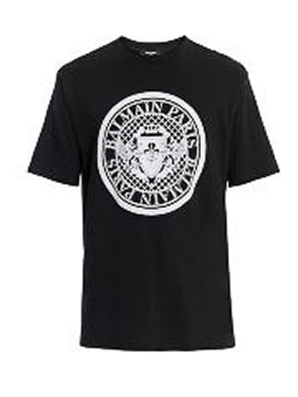 Printed T-shirt EH1EG010BB17EABNOIRBLANC (Balmain / Tシャツ・カットソー ) | Balmain (バルマン)