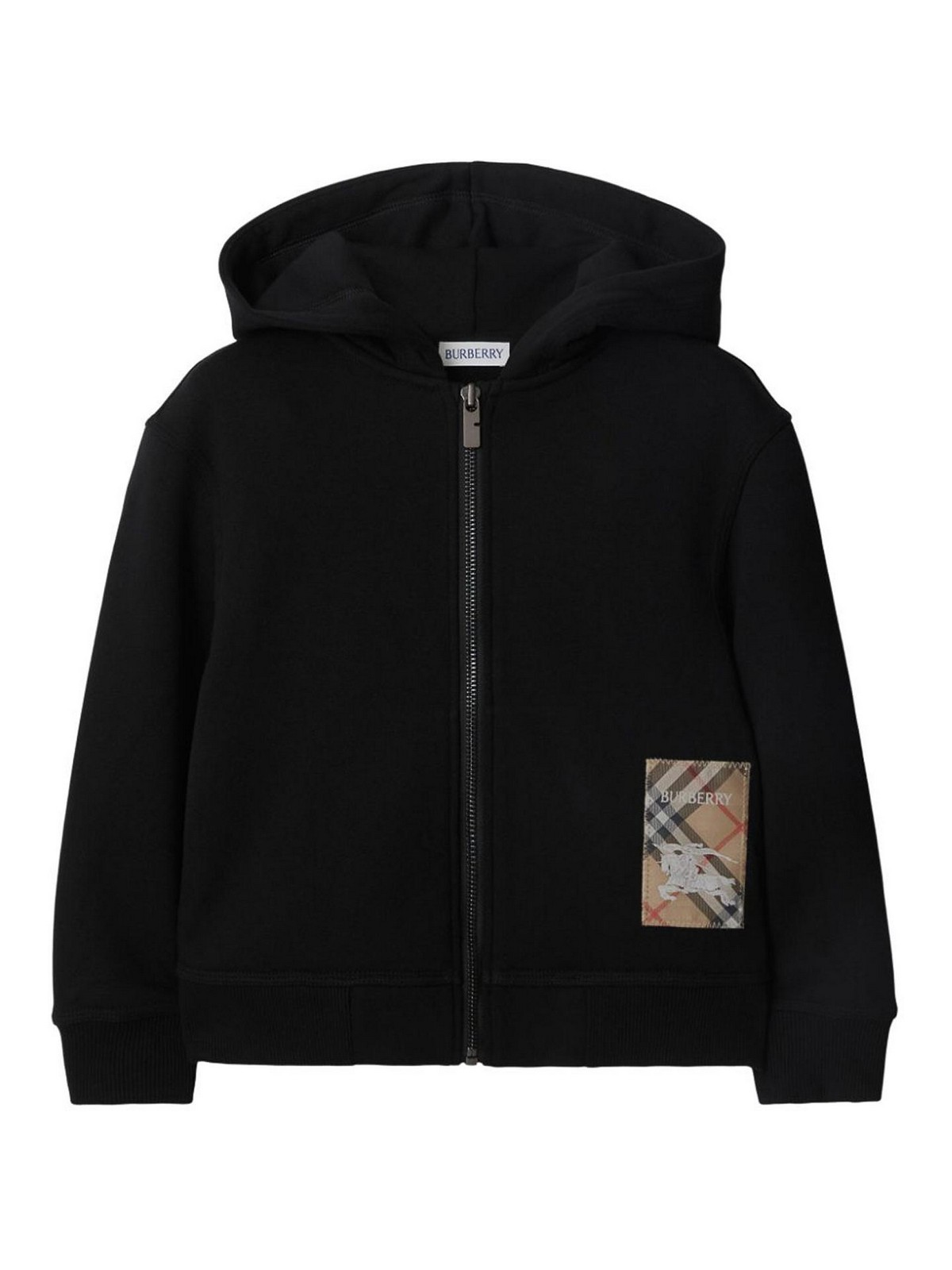 Checked applique sweatshirt 8100199A1189BLACK (Burberry / スウェット・フーディー ) | Burberry (バーバリー)