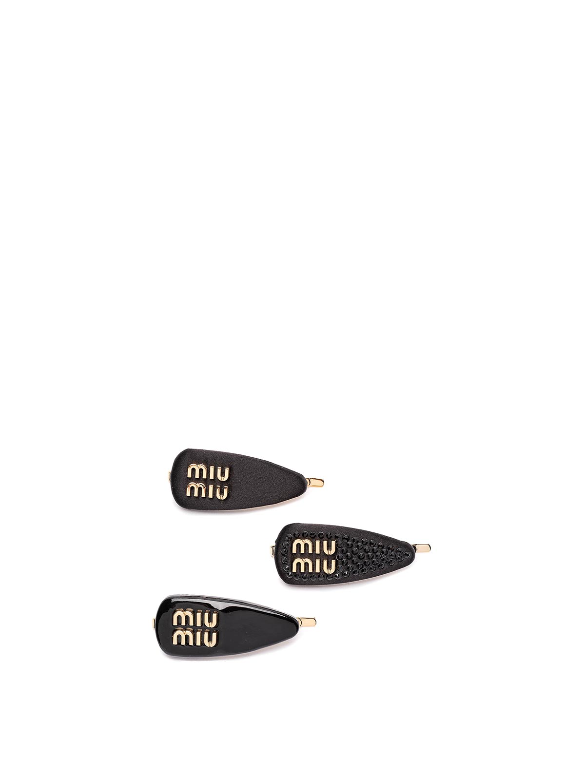 Set Of Hair Clips 5IF1882CVOF0002 (MIU MIU / ヘッドアクセサリー ) | MIU MIU (ミュウミュウ)