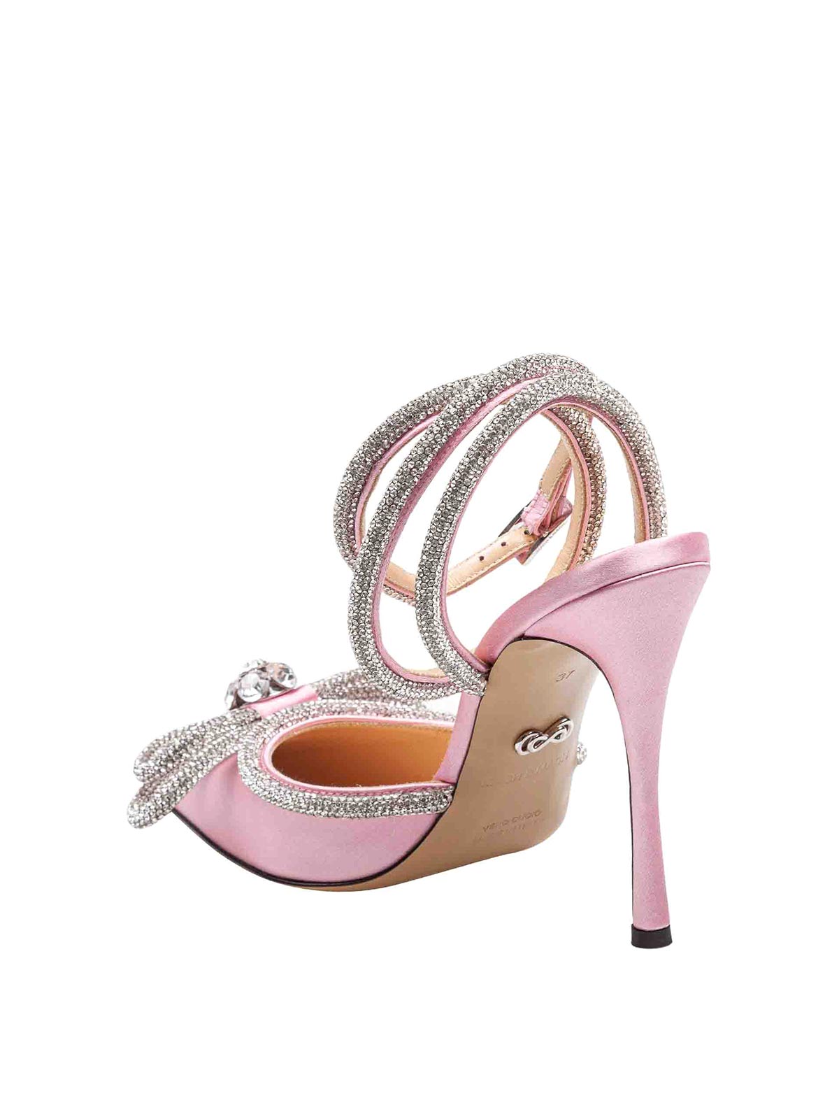 Double satin decollete with rhinestone bow FW200245 (MACH & MACH / パンプス・ハイヒール ) | MACH & MACH (マッハ&マッハ)(4)