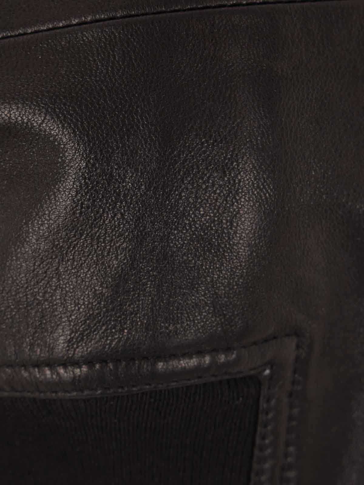 Girdered Bomber Cropped Leather RP01E7713LBY09 (Rick Owens / カジュアルジャケット・ベスト ) | Rick Owens (リック オウエンス)(1)