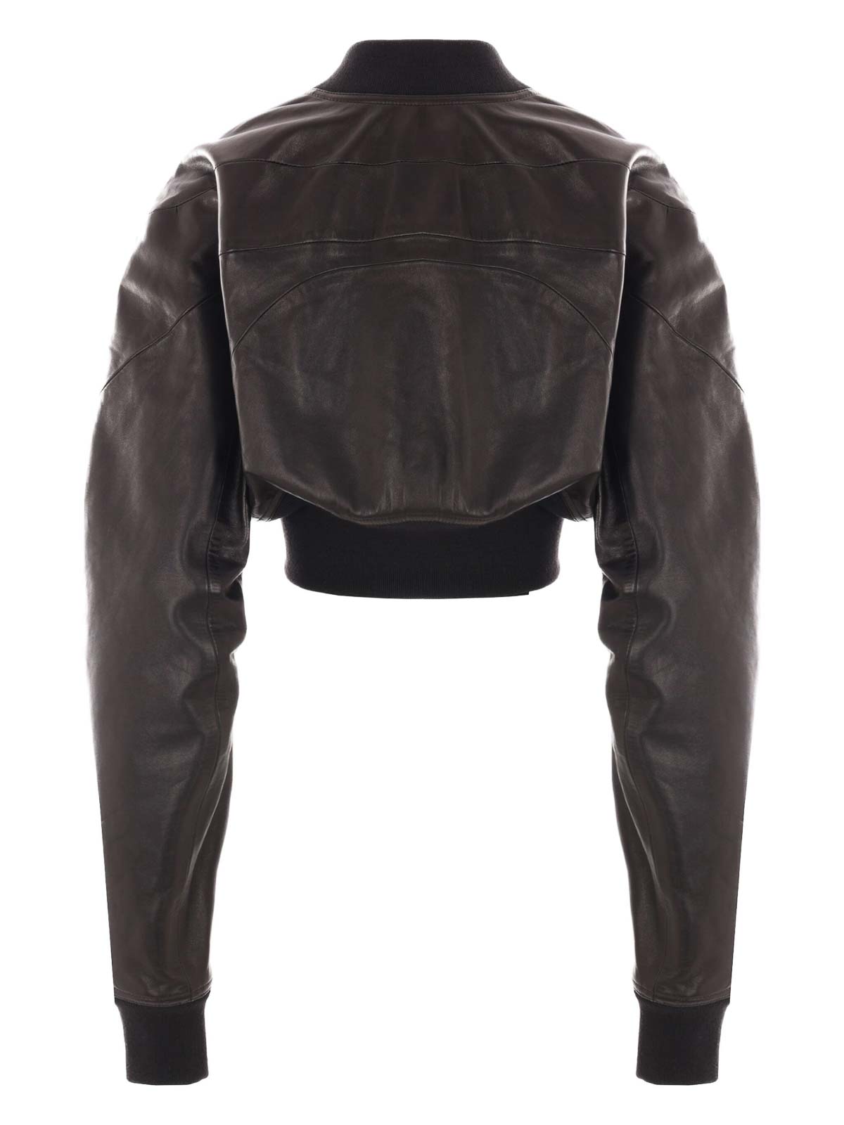Girdered Bomber Cropped Leather RP01E7713LBY09 (Rick Owens / カジュアルジャケット・ベスト ) | Rick Owens (リック オウエンス)(2)