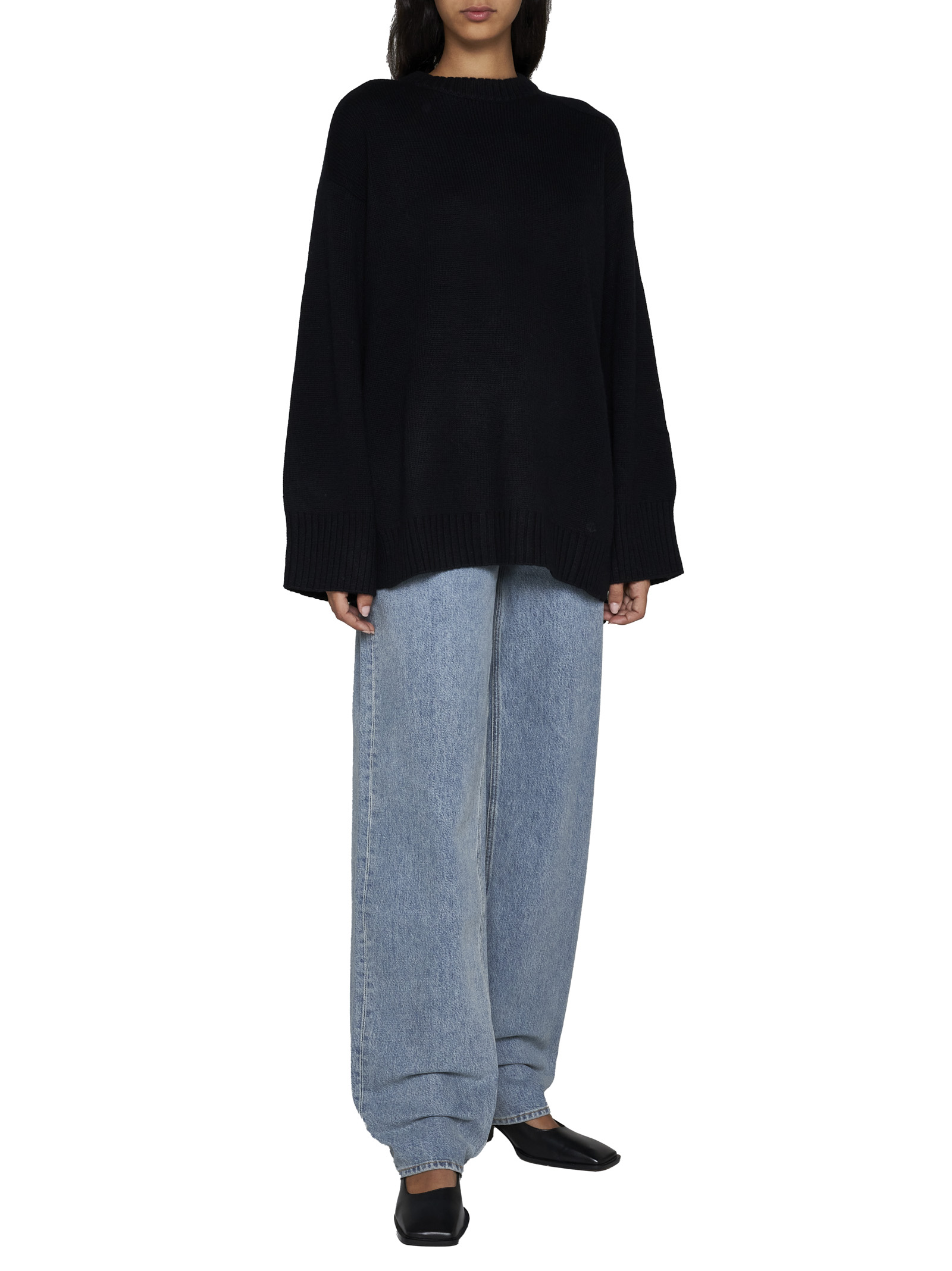 LOULOU STUDIO Sweaters Black SAFIBLACK (LOULOU STUDIO / ニット・セーター・カーディガン ) | LOULOU STUDIO (ルルスタジオ)(1)