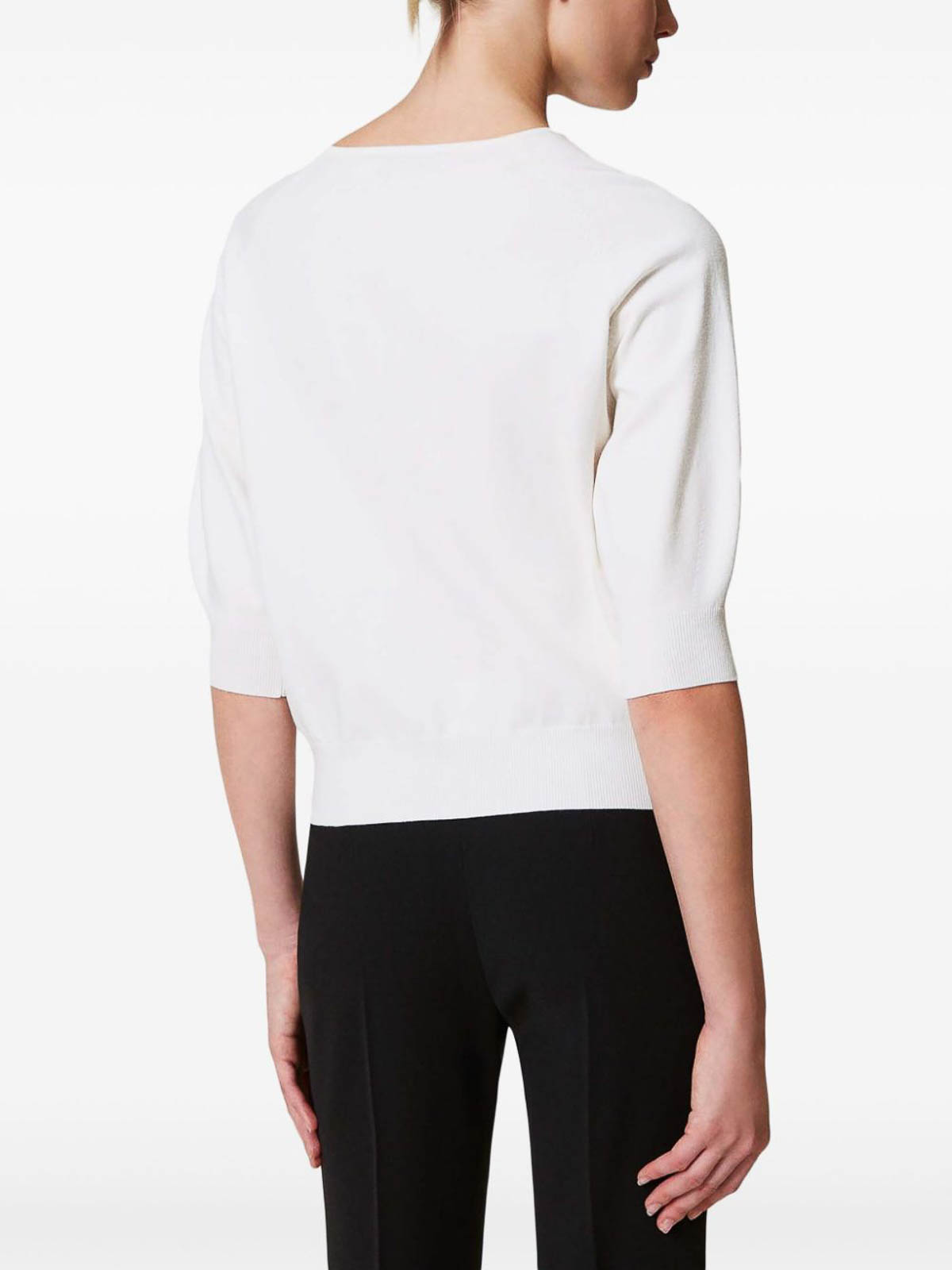 Cut-out t-shirt 251TP349000282NEVE (TWINSET / ニット・セーター・カーディガン ) | TWINSET (ツインセット)(2)