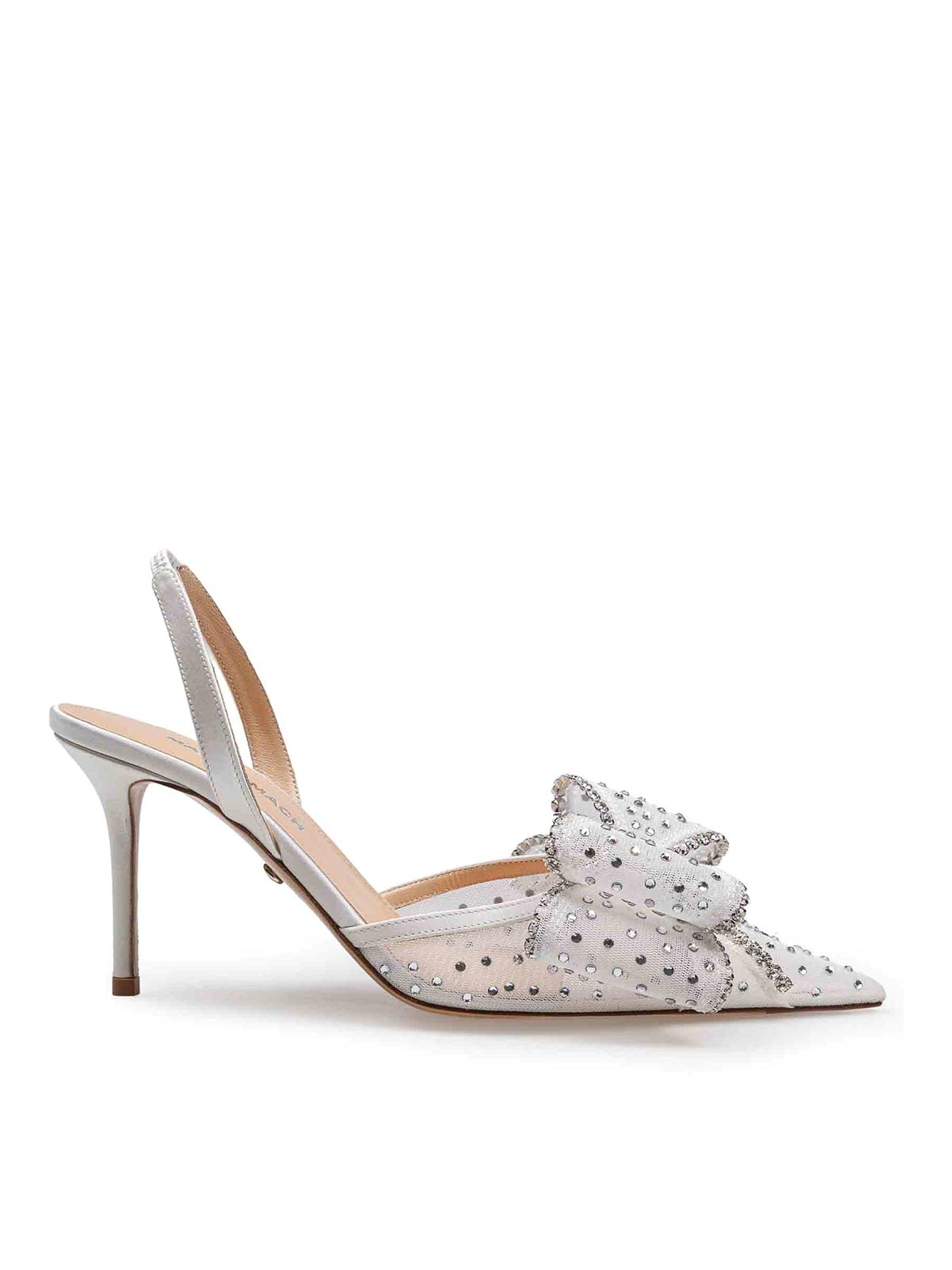 Decollete with applied crystals R25S0854 (MACH & MACH / パンプス・ハイヒール ) | MACH & MACH (マッハ&マッハ)