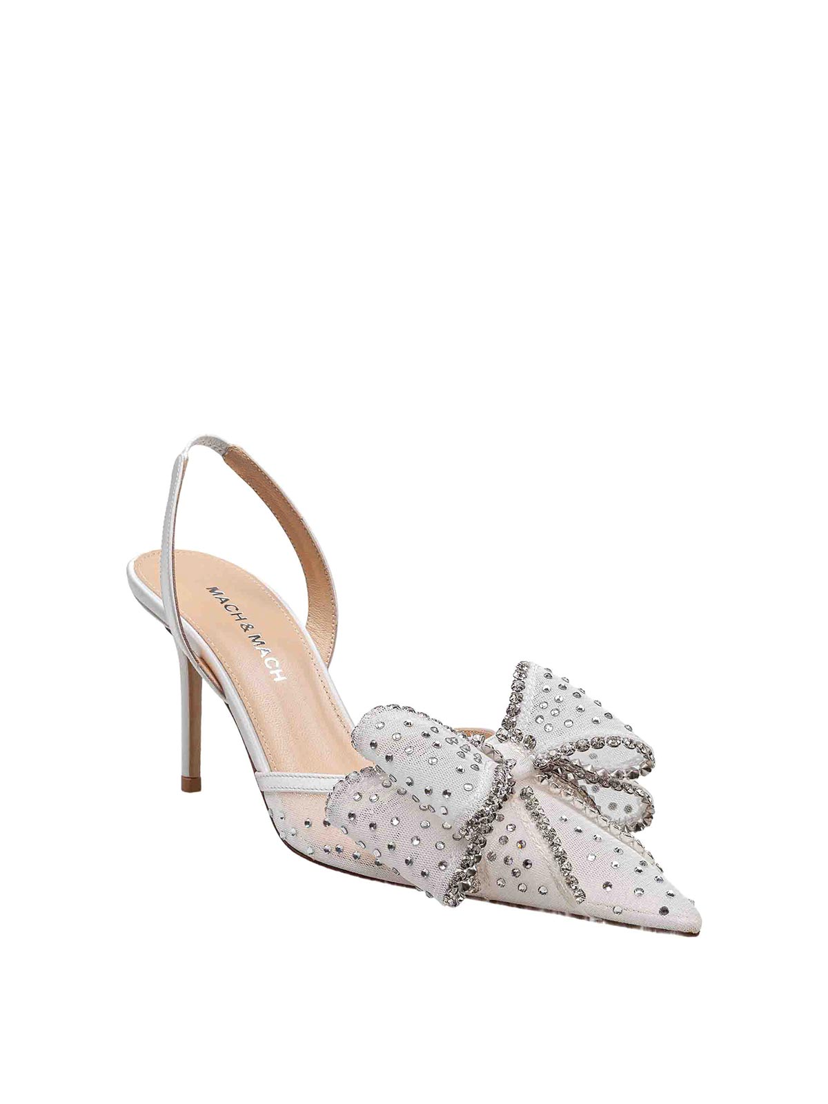 Decollete with applied crystals R25S0854 (MACH & MACH / パンプス・ハイヒール ) | MACH & MACH (マッハ&マッハ)(1)