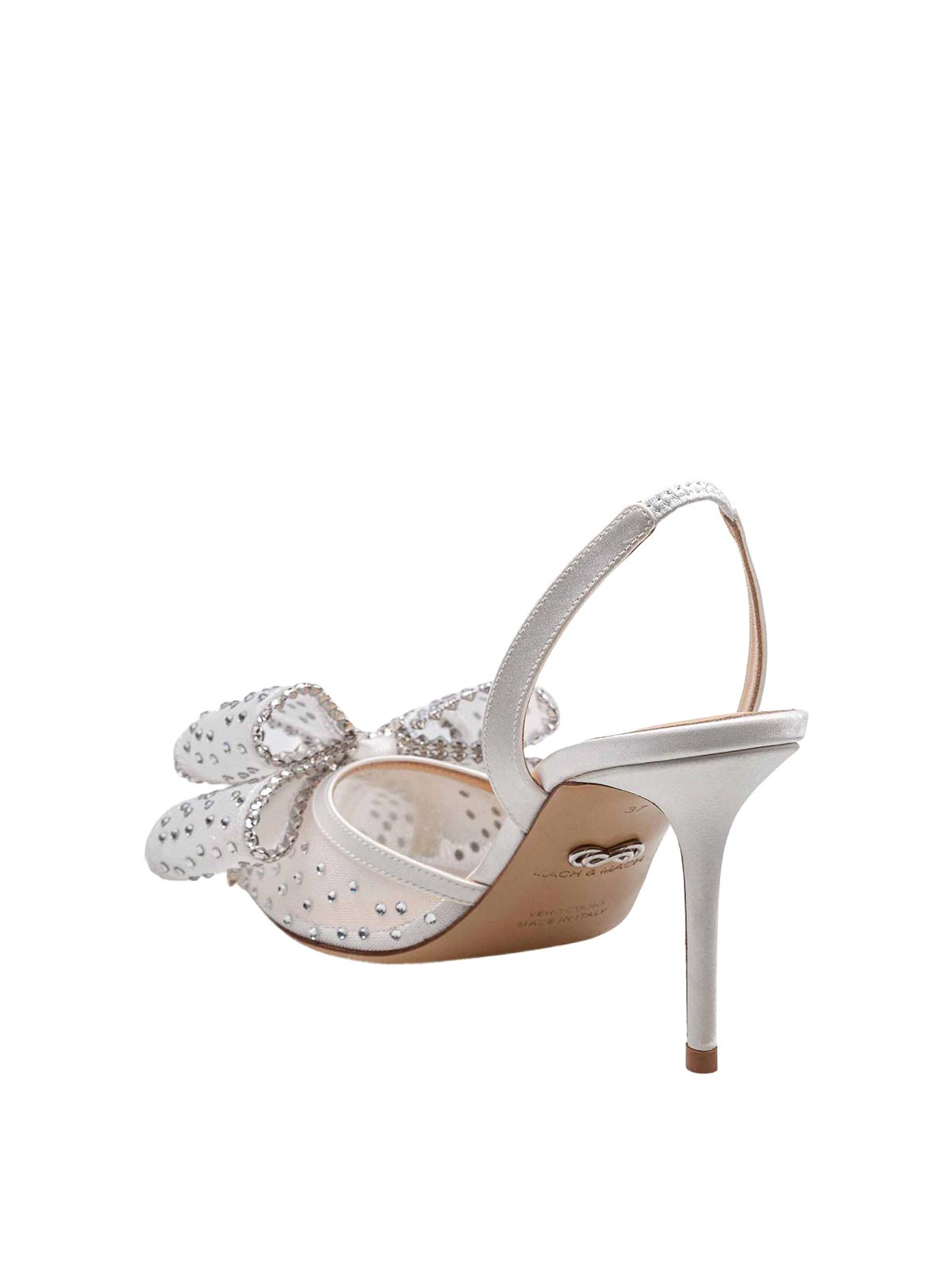 Decollete with applied crystals R25S0854 (MACH & MACH / パンプス・ハイヒール ) | MACH & MACH (マッハ&マッハ)(4)