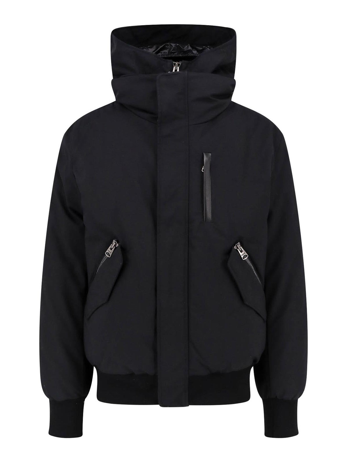 Padded nylon jacket with leather details DIXONNFRC0001 (MACKAGE / レザー&ファージャケット・コート ) | MACKAGE (マッカージュ)