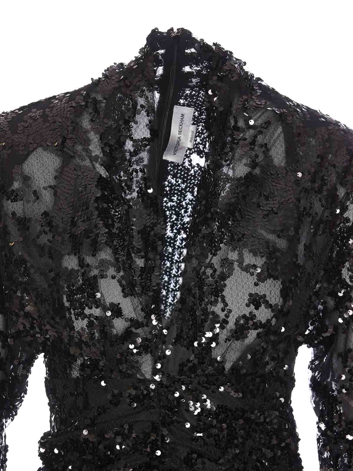 Black Sequins Dress DR006339A1 (VICTORIA BECKHAM / ワンピース・ドレス・オールインワン ) | VICTORIA BECKHAM (ヴィクトリア ベッカム)(3)