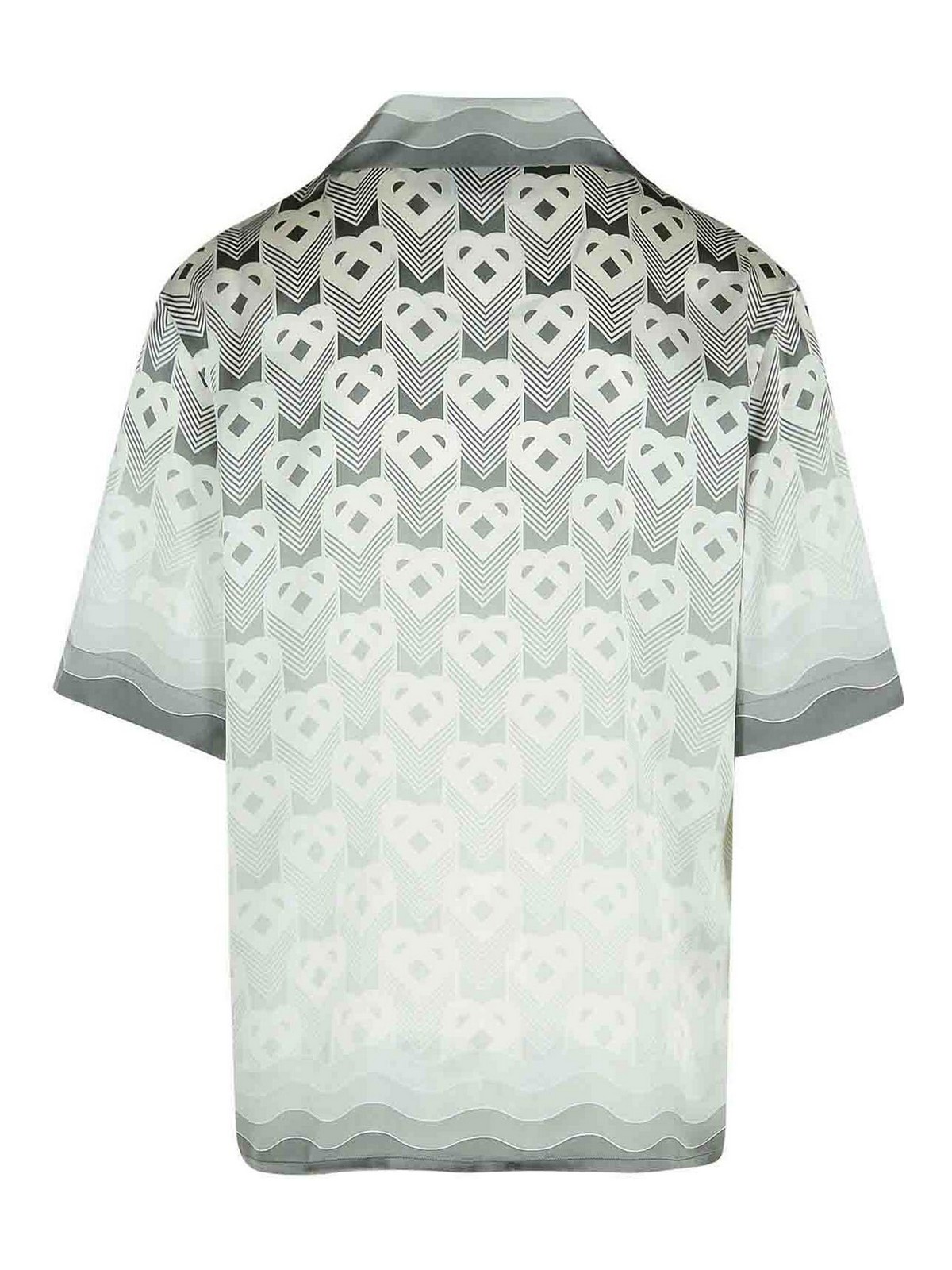 Grey Silk Shirt UMPS25SH00302GREYGRADIENTHEARTMONOGRAM (Casablanca / シャツ・ブラウス ) | Casablanca (カサブランカ)(1)