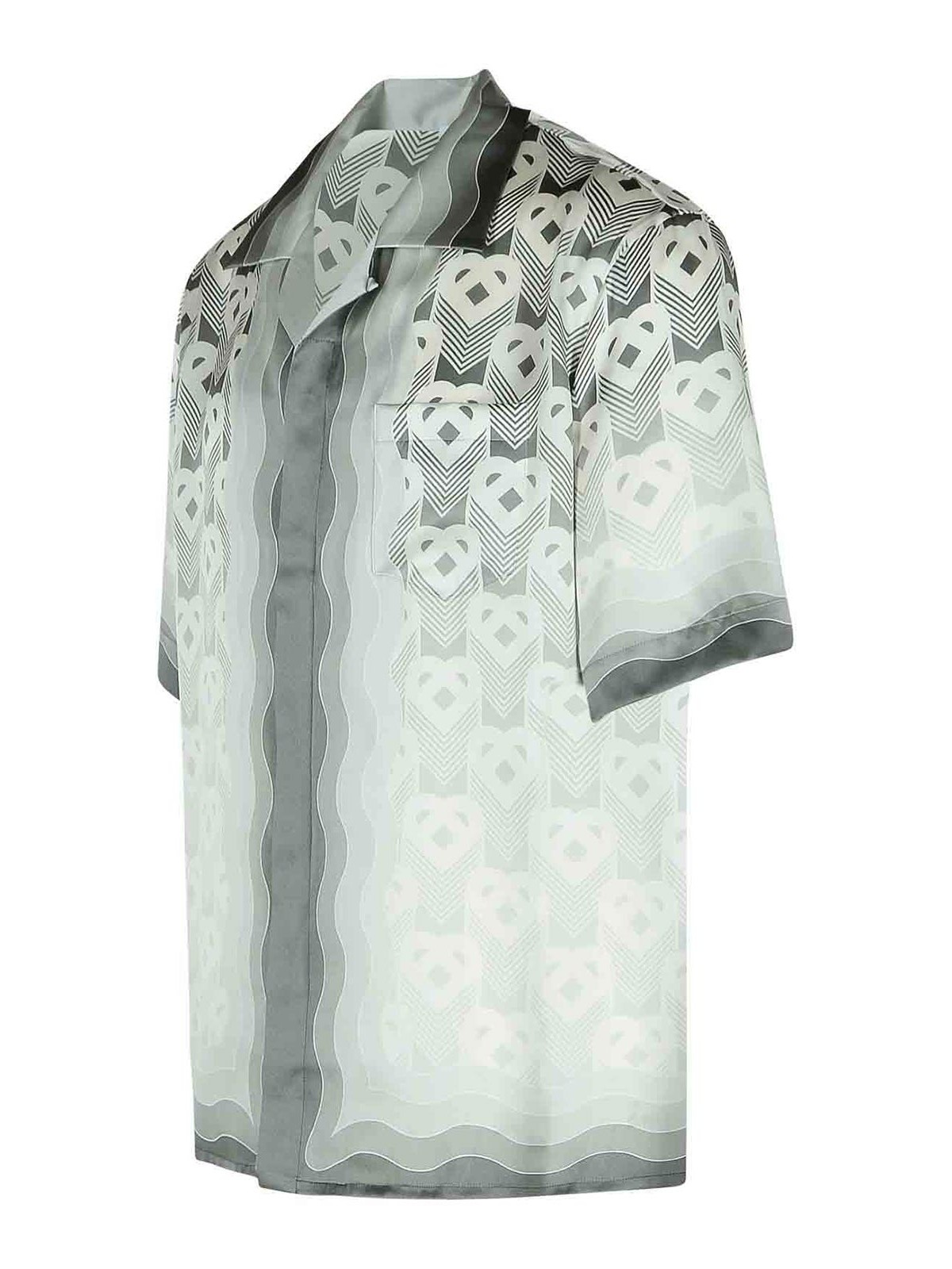 Grey Silk Shirt UMPS25SH00302GREYGRADIENTHEARTMONOGRAM (Casablanca / シャツ・ブラウス ) | Casablanca (カサブランカ)(2)