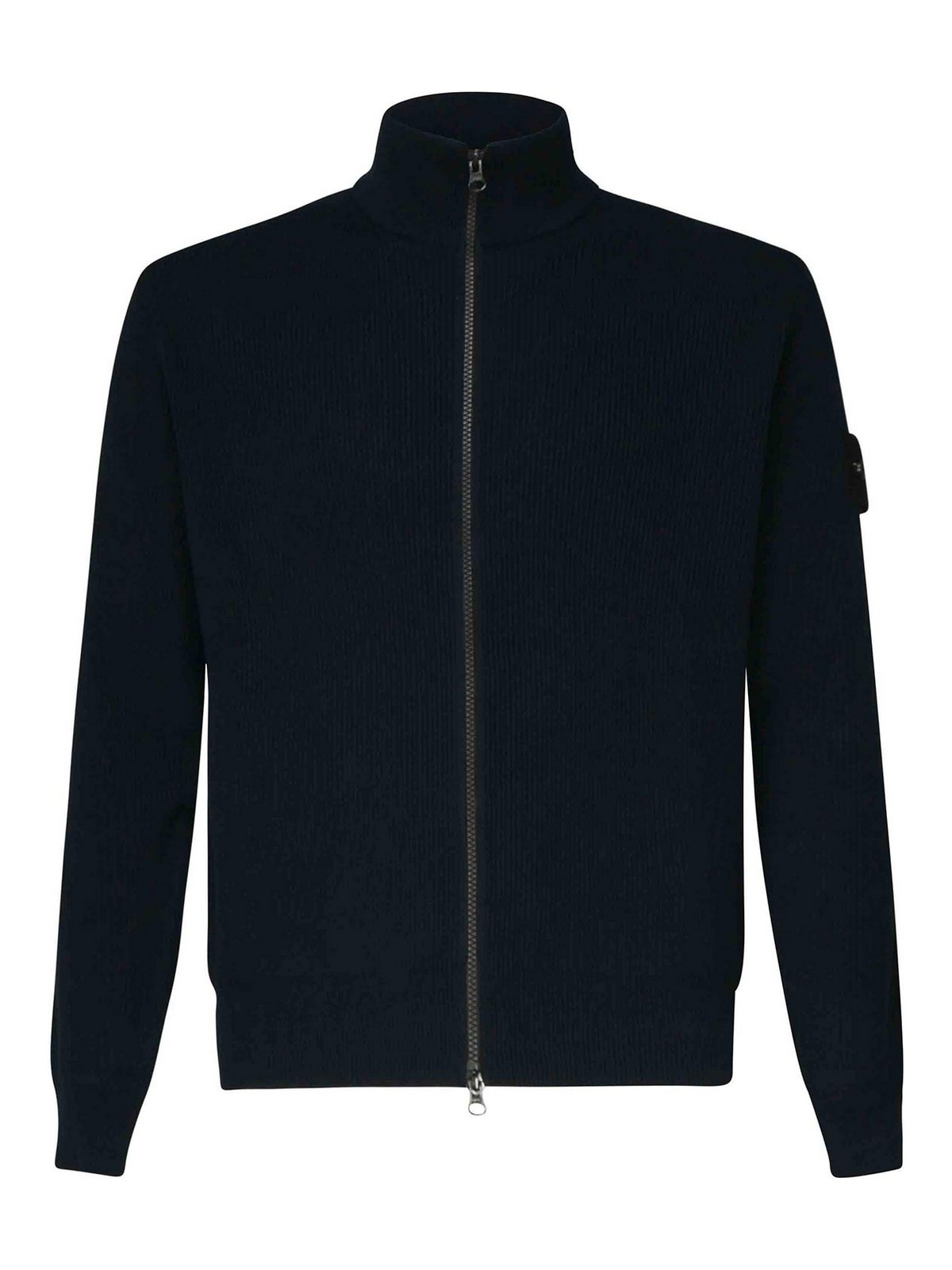 Cardigan With Zip And Ribbing K1S155100026S00D8V0020 (STONE ISLAND / ニット・セーター・カーディガン ) | STONE ISLAND (ストーンアイランド)