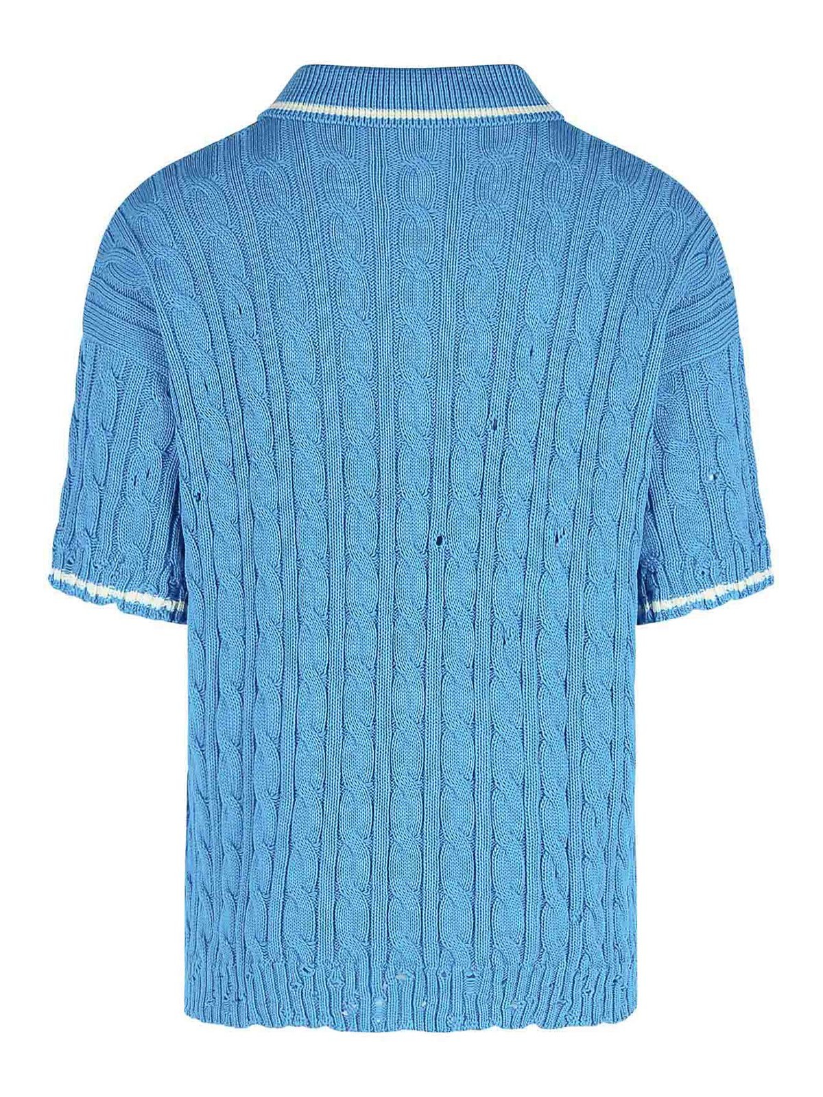 Polo Shirt In Light Blue Cotton POMG0071EQUFC65600B52 (Marni / ポロシャツ ) | Marni (マルニ)(1)