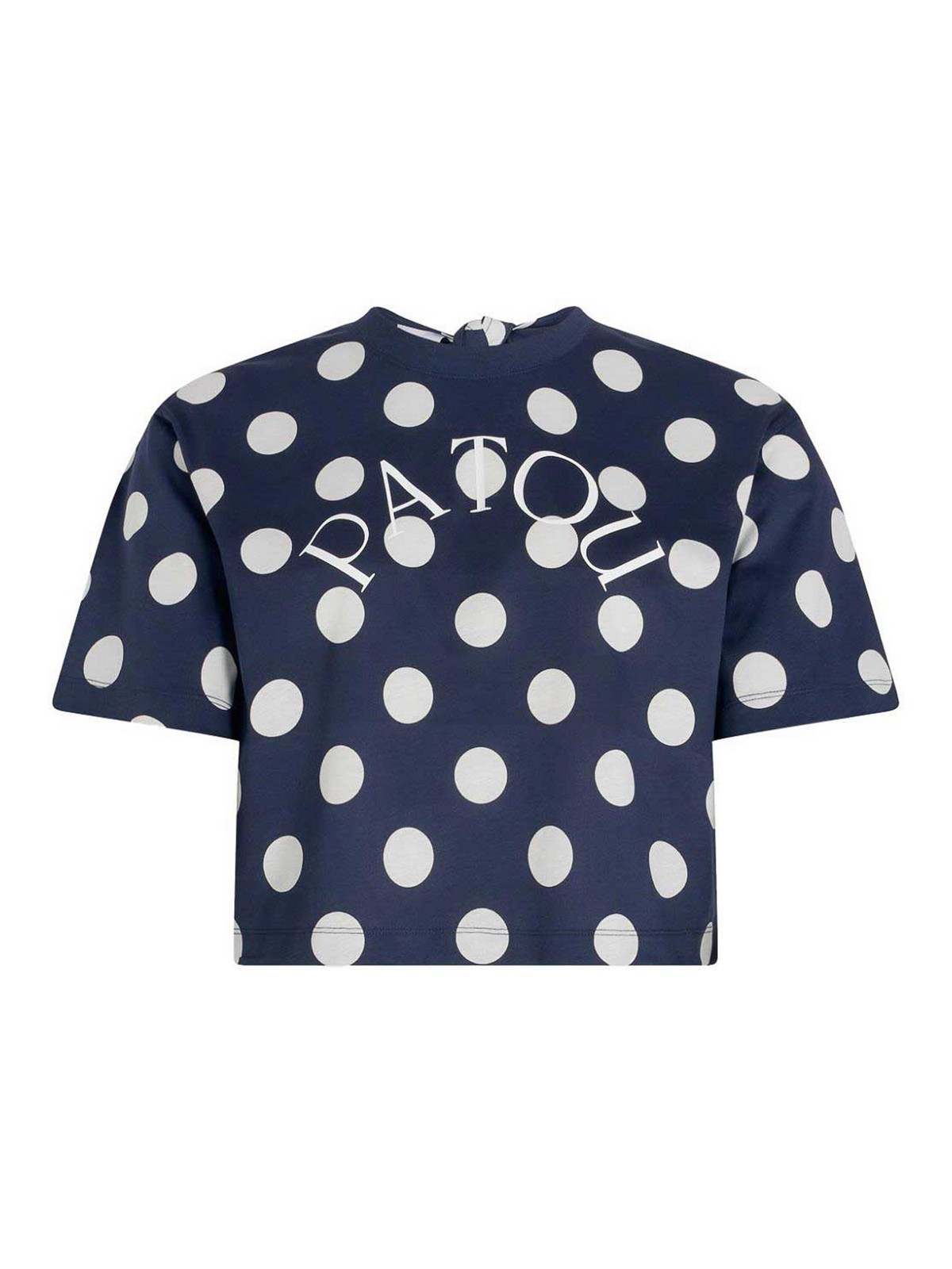 Logo-Print Split-Back T-Shirt (Patou/Tシャツ・カットソー