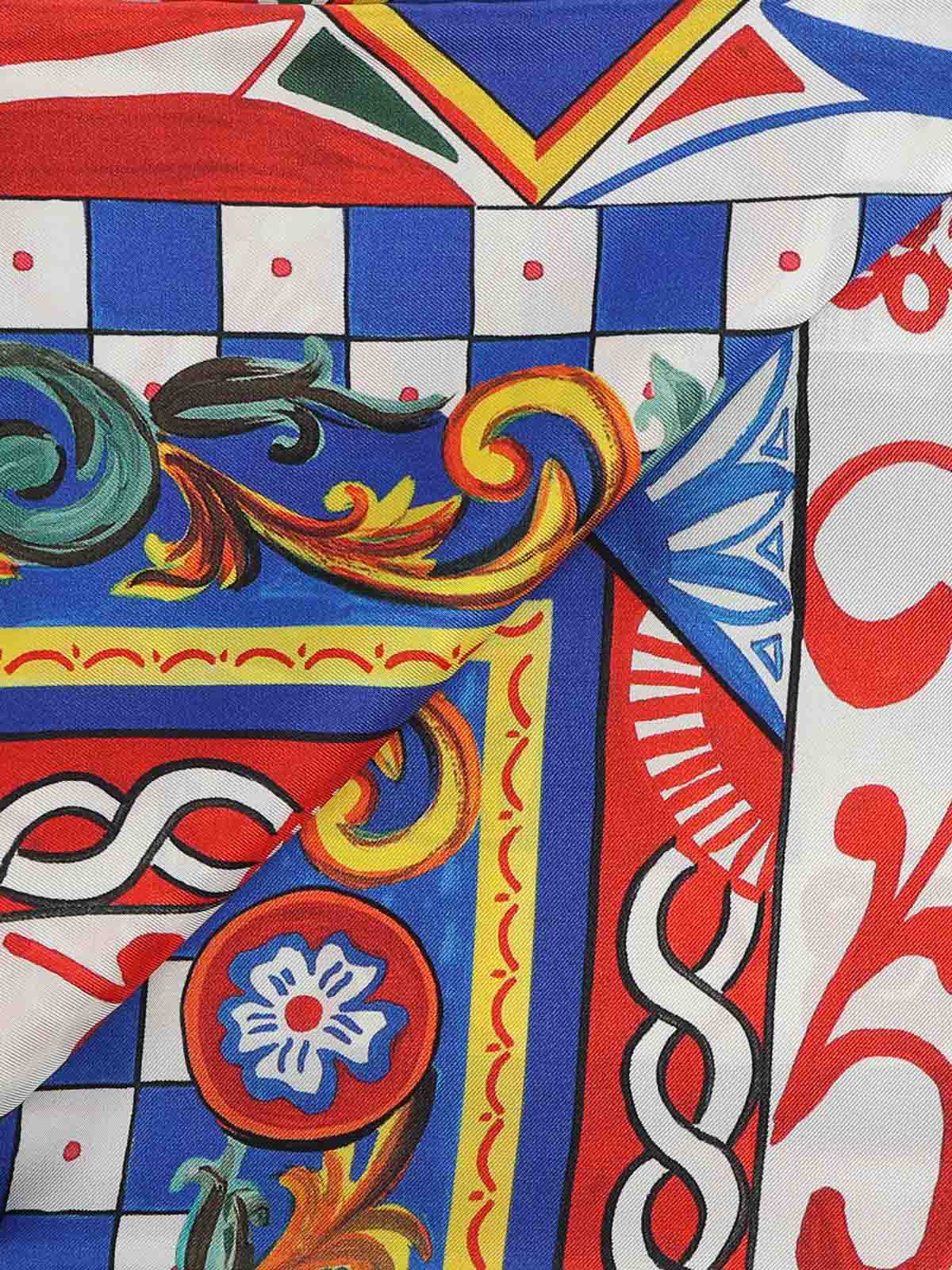 Scarf With Cart Print FN087RFI1T1HH01E (Dolce & Gabbana / スカーフ・マフラー ) | Dolce & Gabbana (ドルチェガッバーナ)(2)