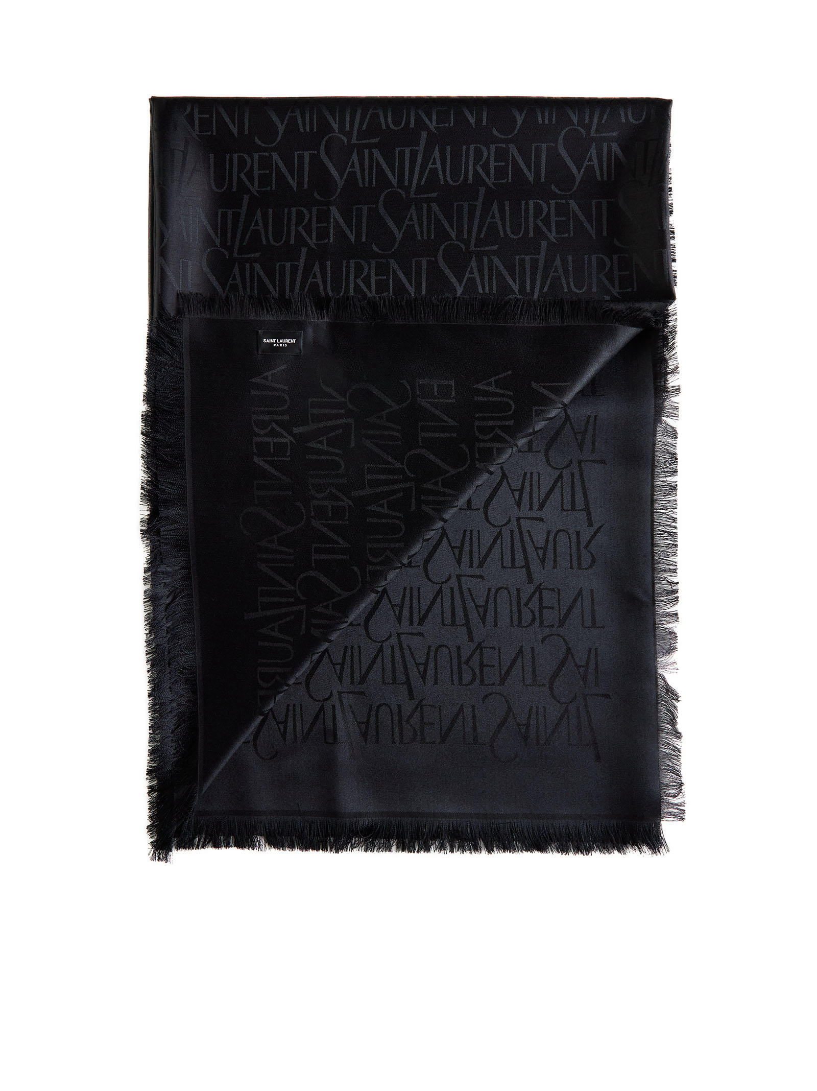 Saint Laurent Scarfs Black 7379303YN211000 (Saint Laurent / スカーフ・マフラー ) | Saint Laurent (サンローラン)(1)