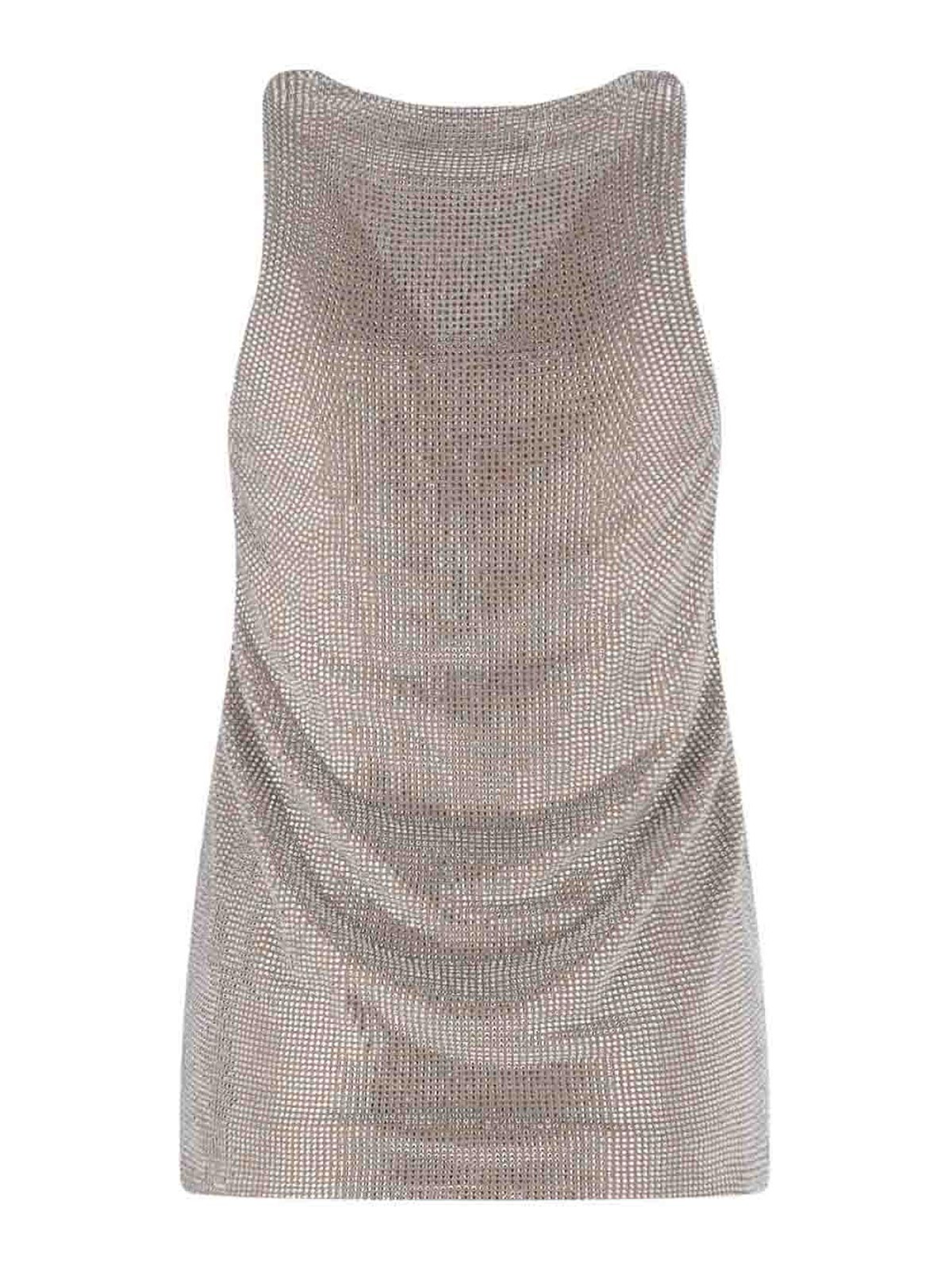 Tank top with rhinestones 04SSTO317FC0442821 (GIUSEPPE DI MORABITO / タンクトップ・キャミソール ) | GIUSEPPE DI MORABITO (ジュゼッペ ディ モラビト)(1)