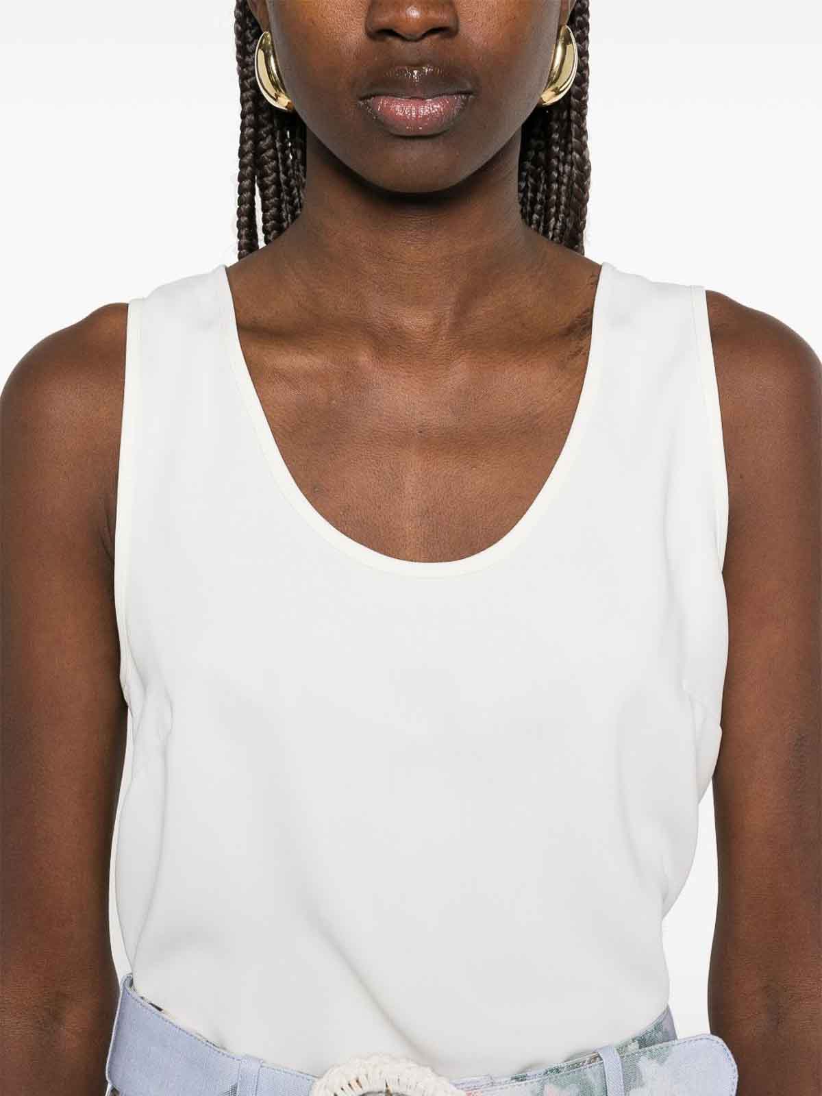 White Thank Top D313080PANTY25002 (P.A.R.O.S.H. / タンクトップ・キャミソール ) | P.A.R.O.S.H. (パロッシュ)(3)