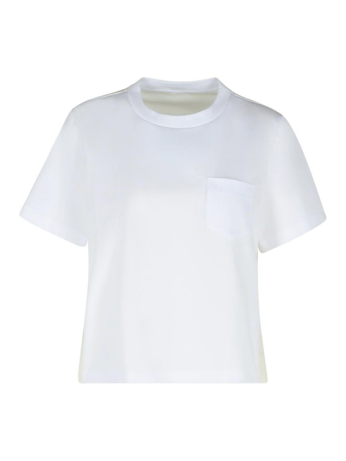 White Cotton T-Shirt 7693101 (sacai / Tシャツ・カットソー ) | sacai (サカイ)